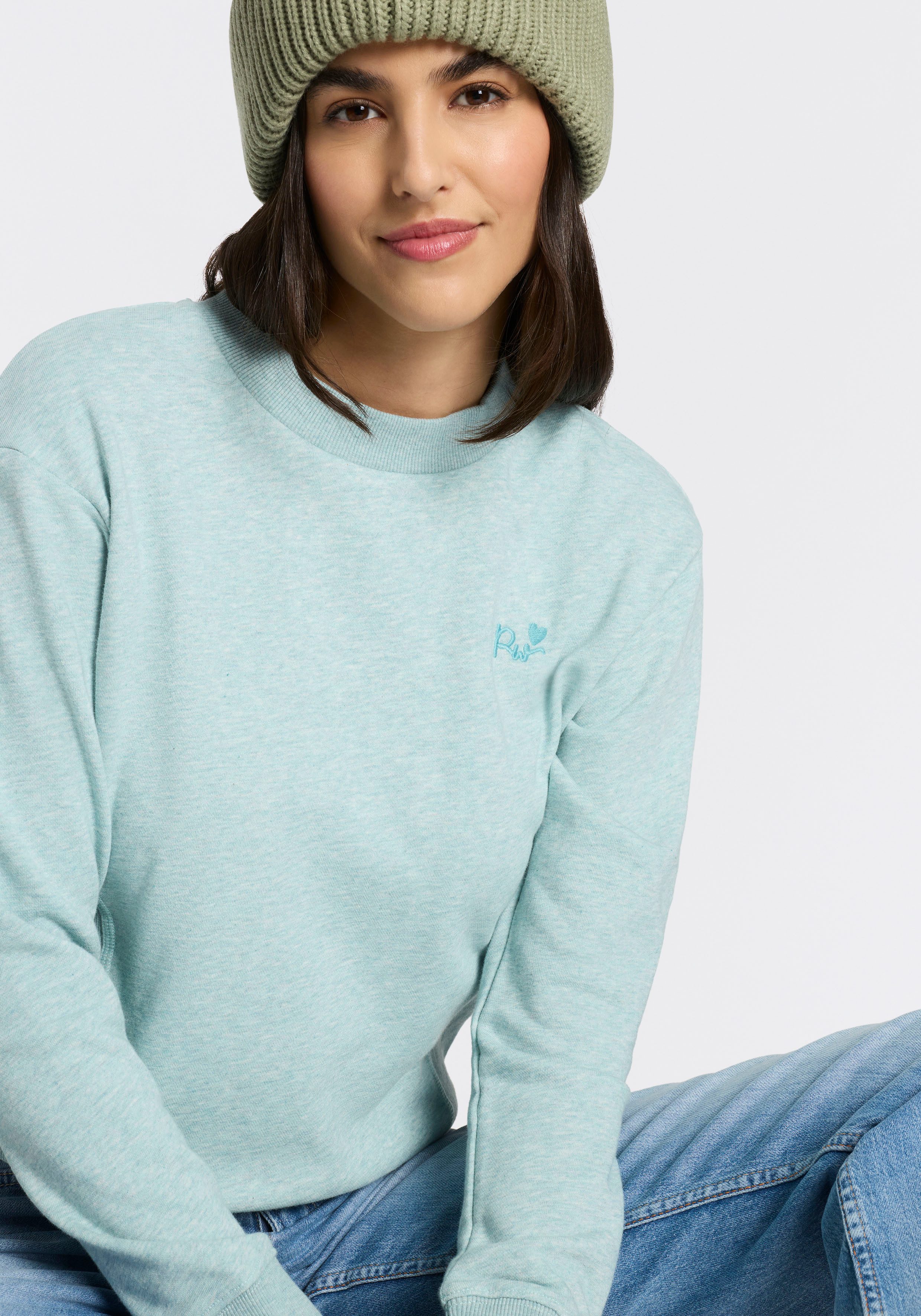 Ragwear Sweatshirt AZALLEA O mit Logostickerei