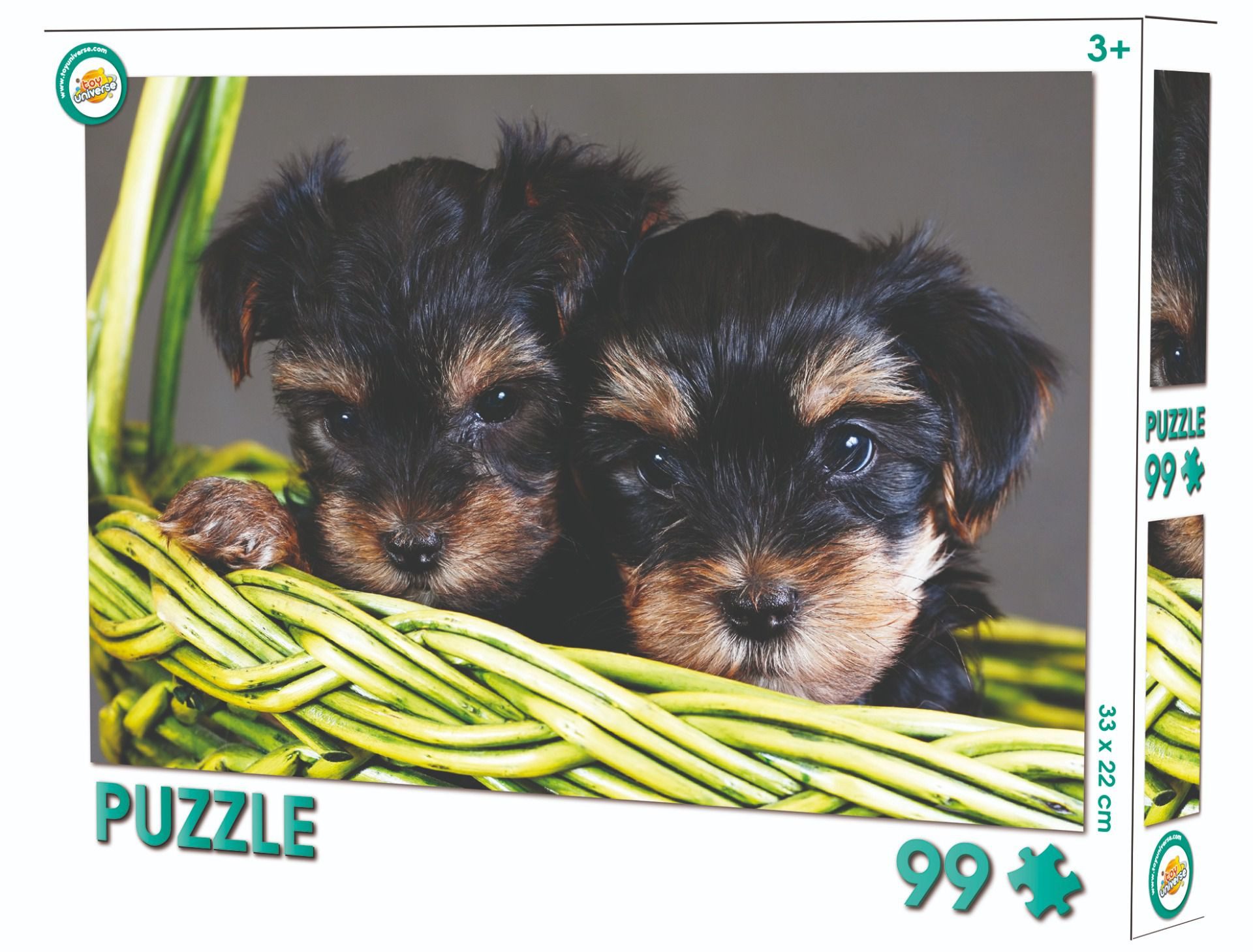 COFI 1453 Puzzle Zoo & Farm Puzzle, Spaßiges Tiermotiv für Kinder, Puzzleteile