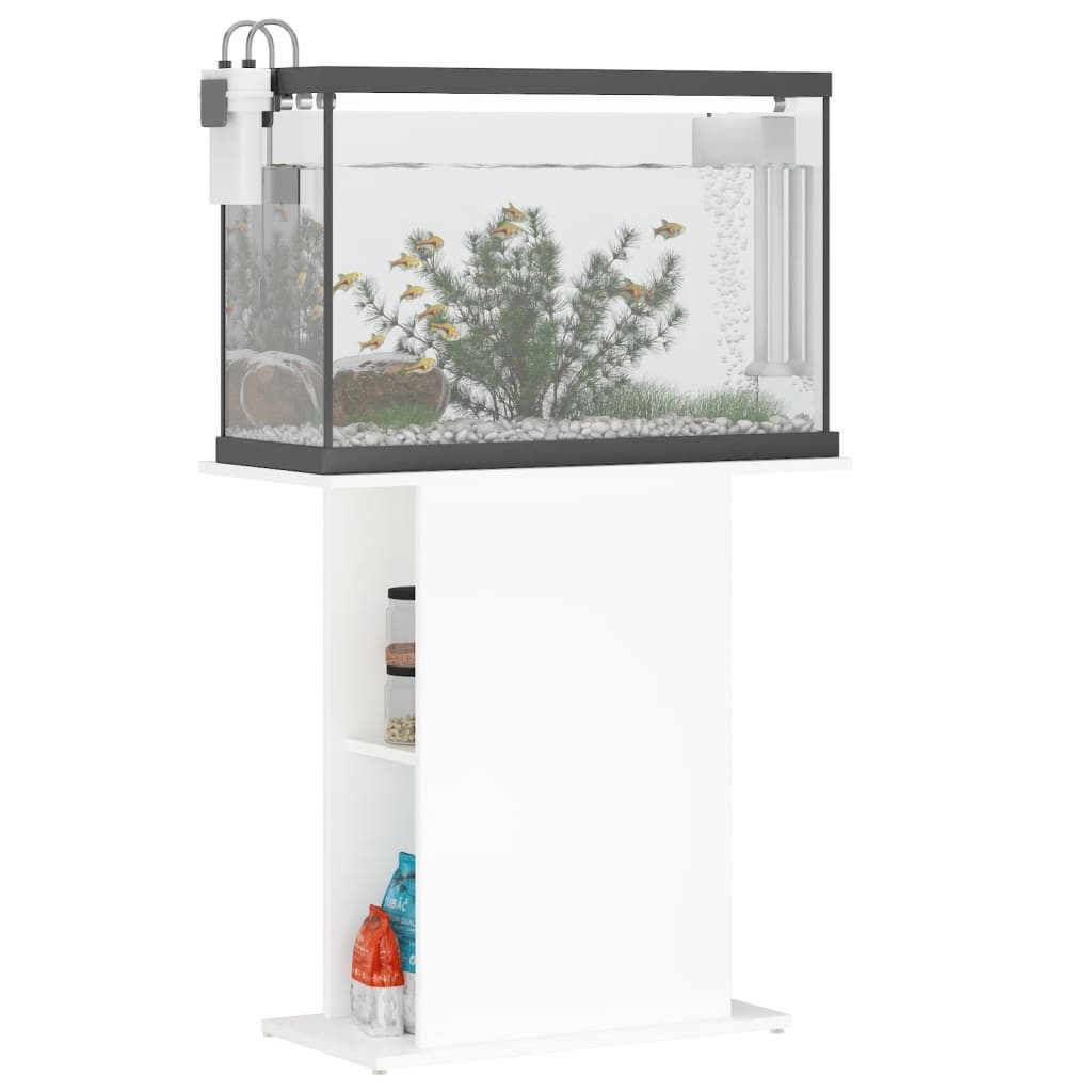 vidaXL Aquariumunterschrank Aquariumständer Weiß 75x36x72,5 cm Holzwerkstoff – Bild 2 von 5