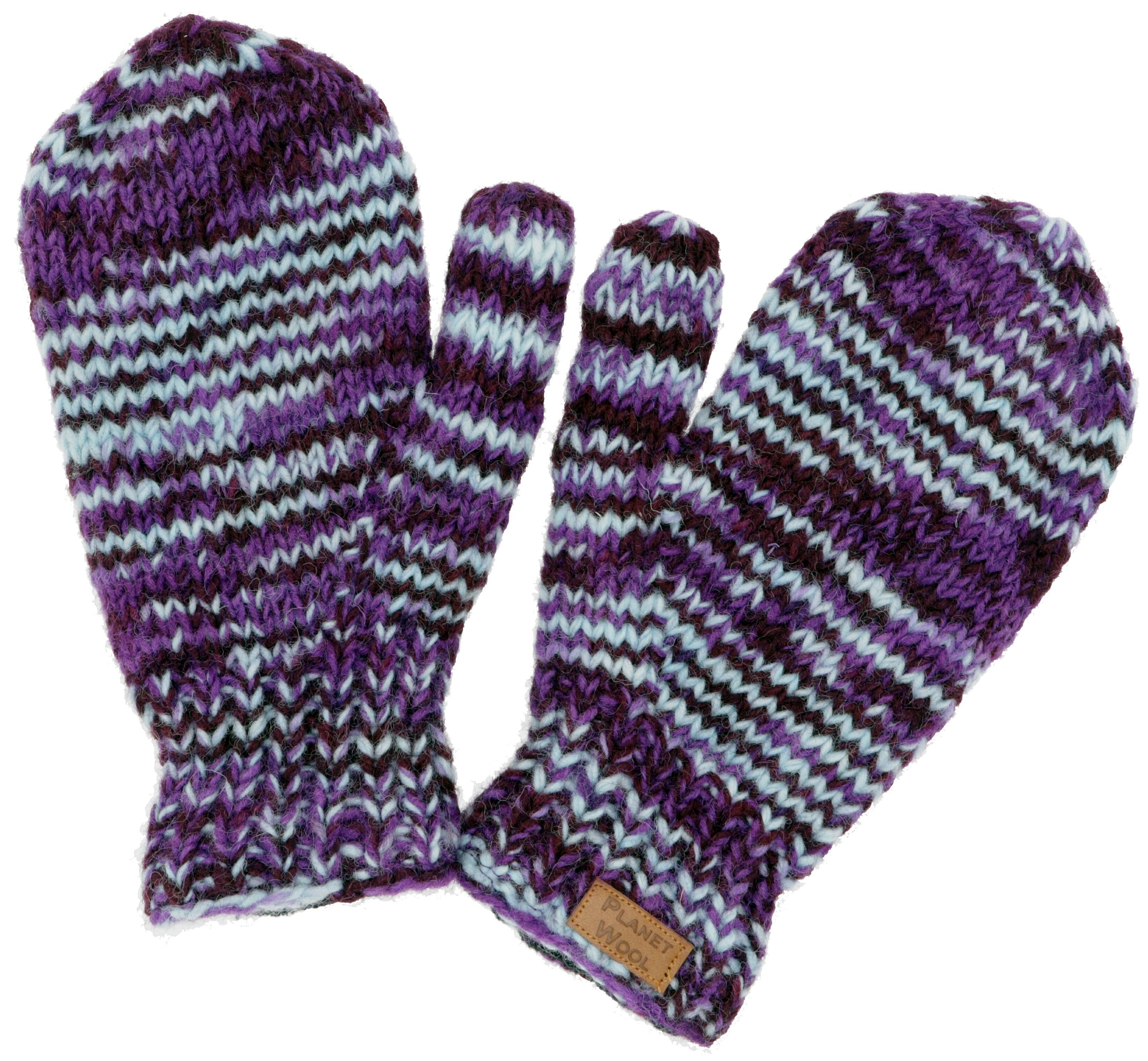 Strickhandschuhe Handgestrickte Fausthandschuhe, Wollhandschuhe,..