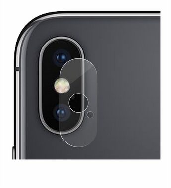BROTECT flexible Panzerglasfolie für Apple iPhone X (NUR Kameraschutz), Displayschutzglas, Schutzglas Glasfolie klar