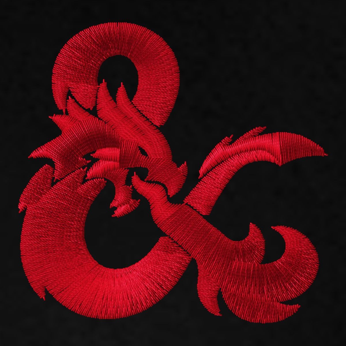 Spreadshirt T-Shirt Dungeons & Dragons Logo Als Stick-Design Relaxed Fit Unisex T-Shirt (1-tlg)
