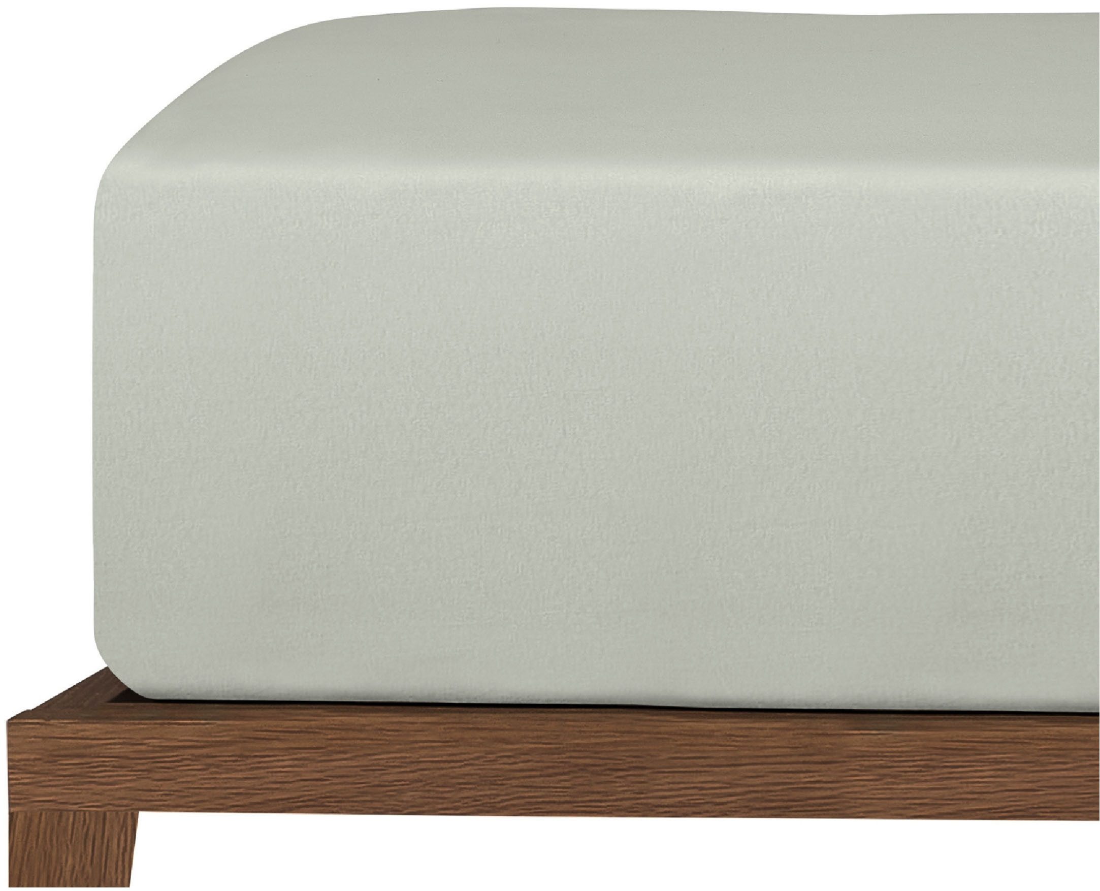 uncover by SCHIESSER Spannbettlaken New Jersey aus 100% Baumwolle, Jersey, Gummizug: rundum, (1 Stück), Made in Green