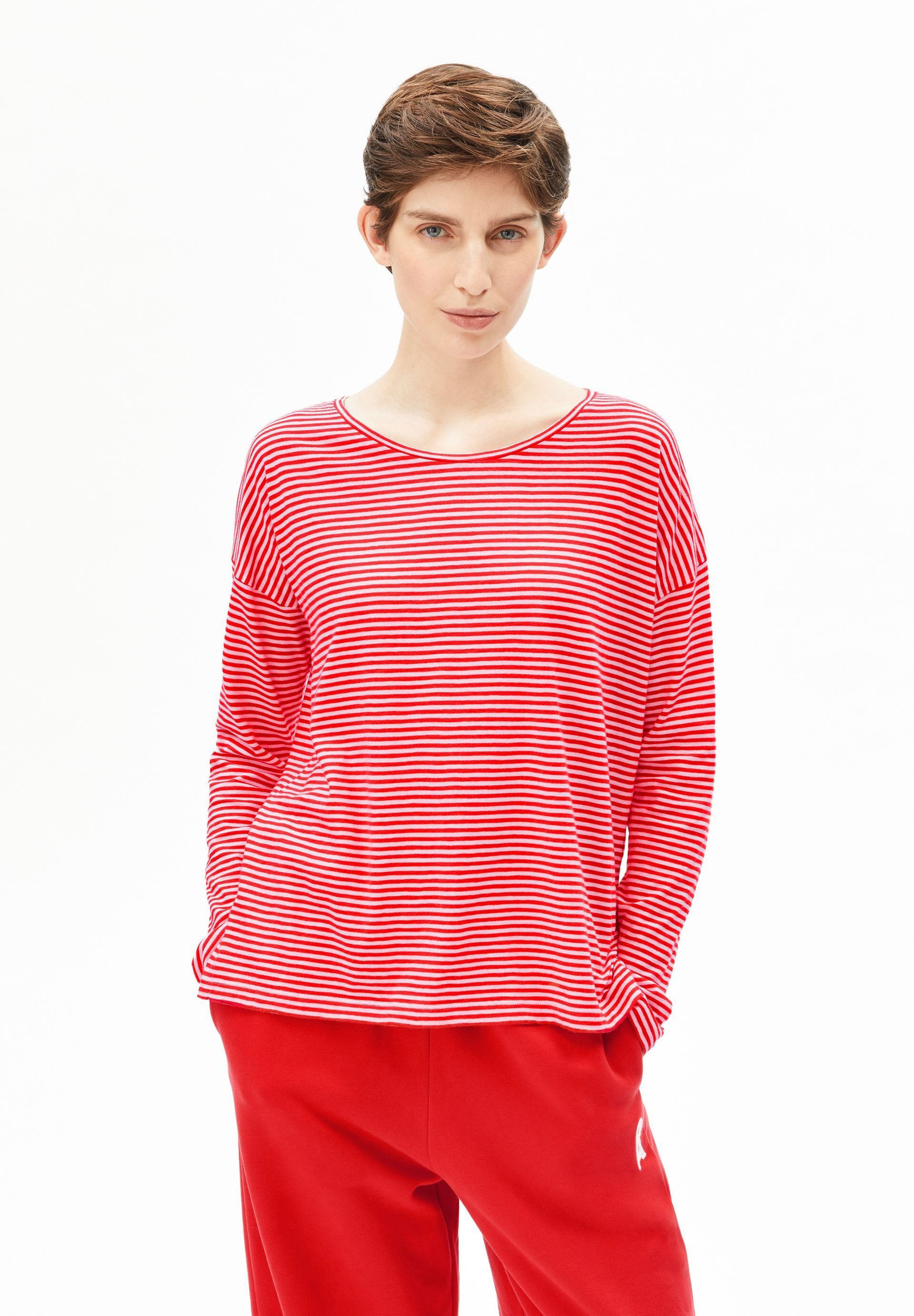 Armedangels Longsleeve XIANAA STRIPES Longsleeve aus Bio-Baumwolle Loose Fit