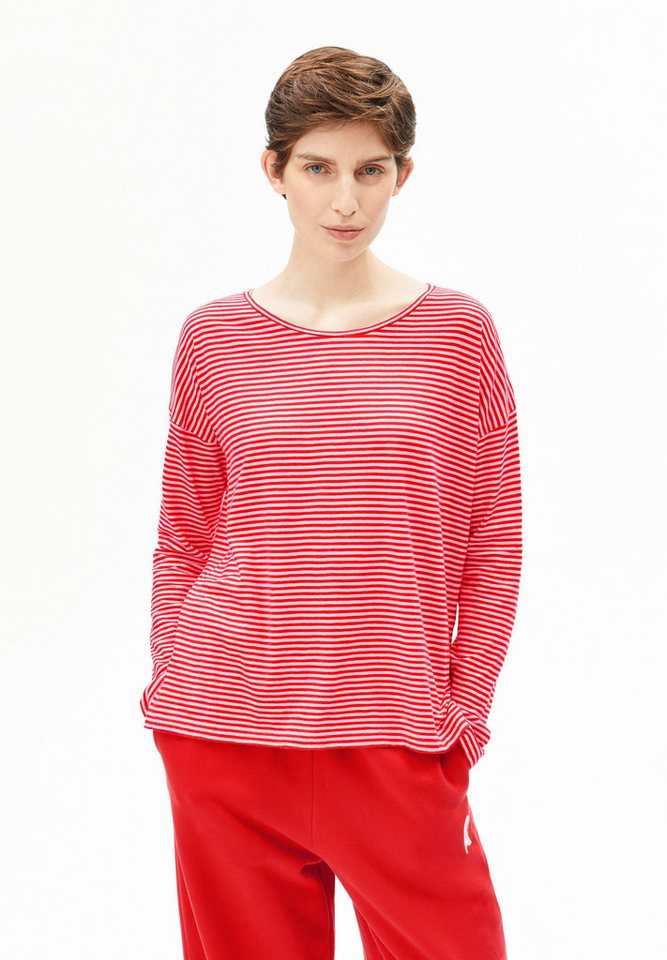 Armedangels Longsleeve XIANAA STRIPES Longsleeve aus Bio-Baumwolle Loose Fit