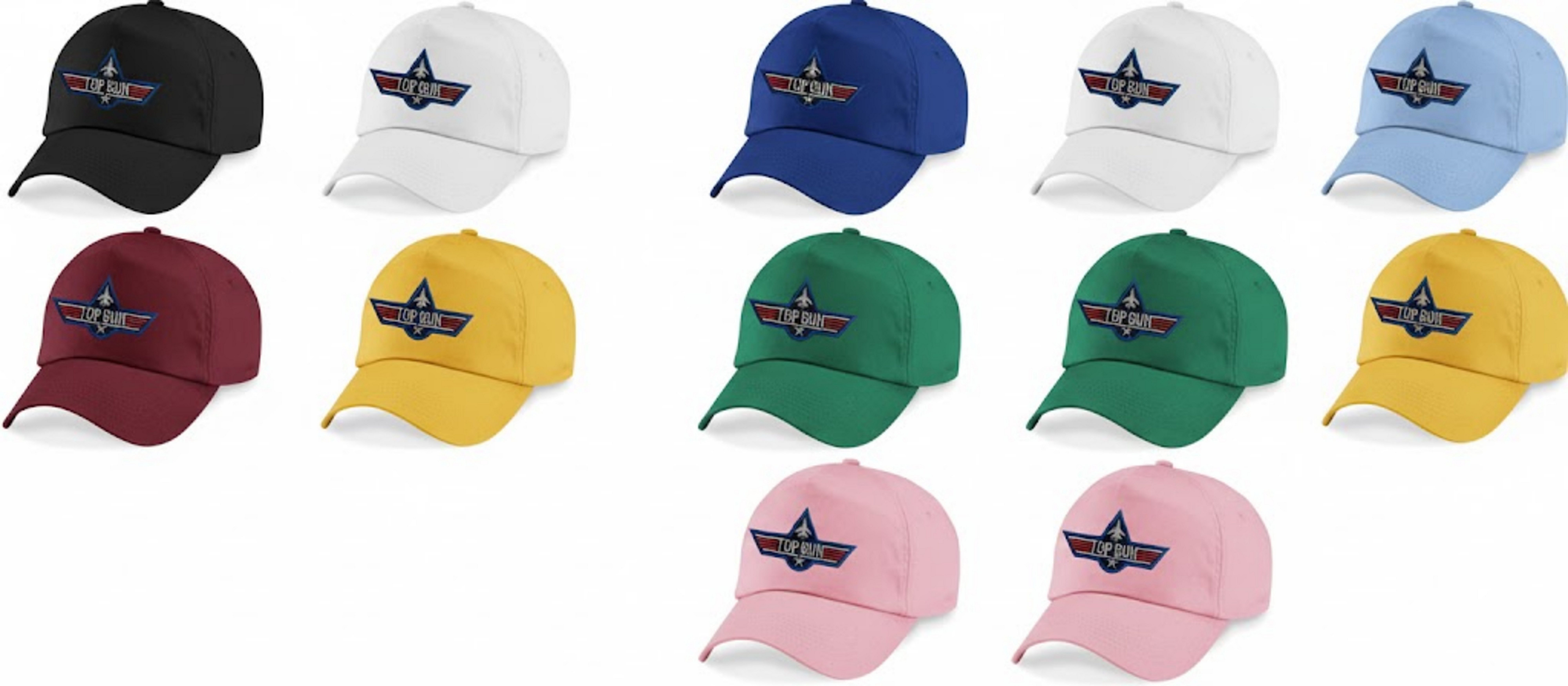 Blondie & Brownie Baseball Cap Kinder Top Gun Orden Patch Stick Maverick Film Kino Air Force USA Kinder Top Gun Baseball Cap mit Maverick Patch Retro Movie Style