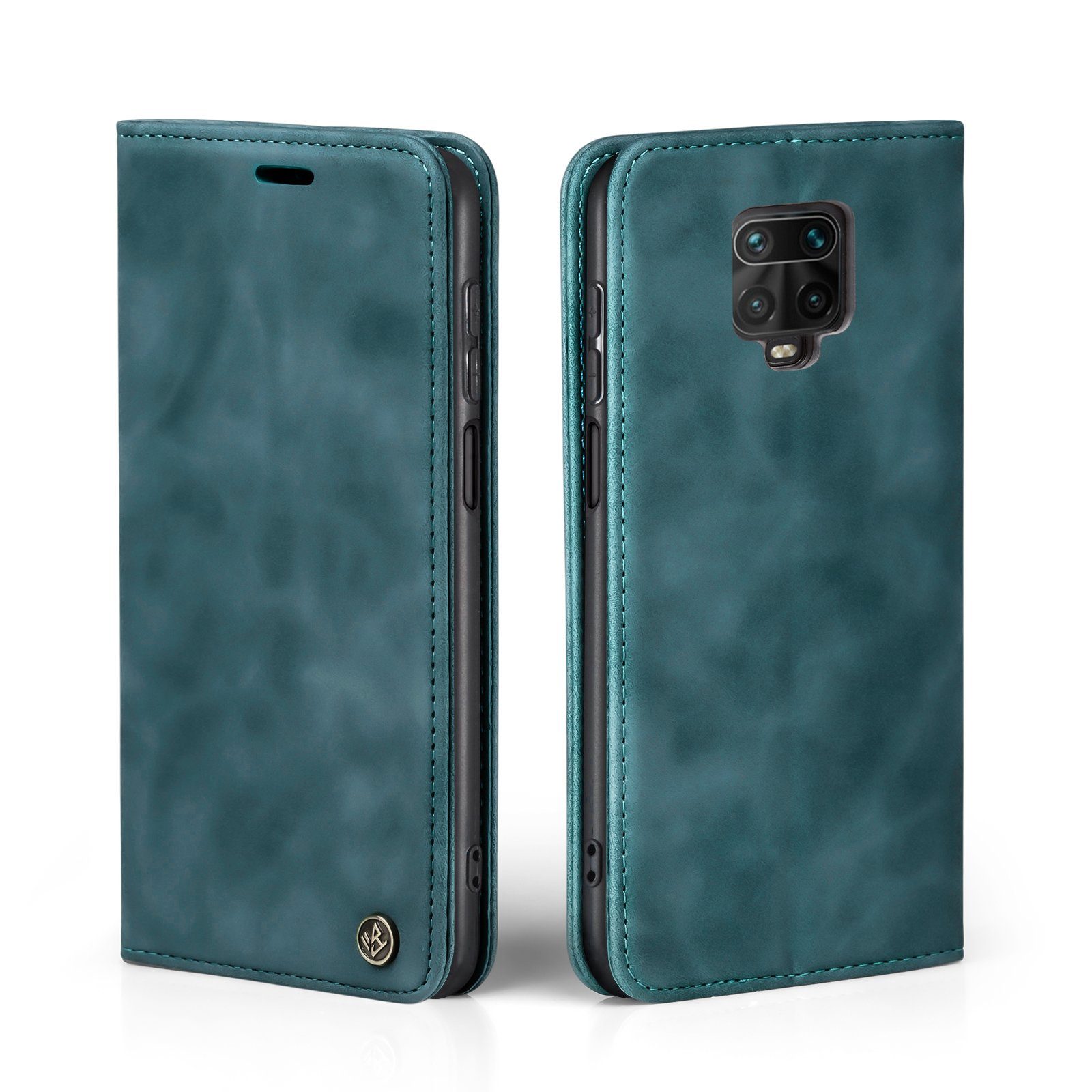 Tec-Expert Handyhülle Tasche Hülle für Xiaomi Redmi Note 9 Pro 6.67 Zoll, 6.67, Cover Klapphülle Case mit Kartenfach Fliphülle aufstellbar