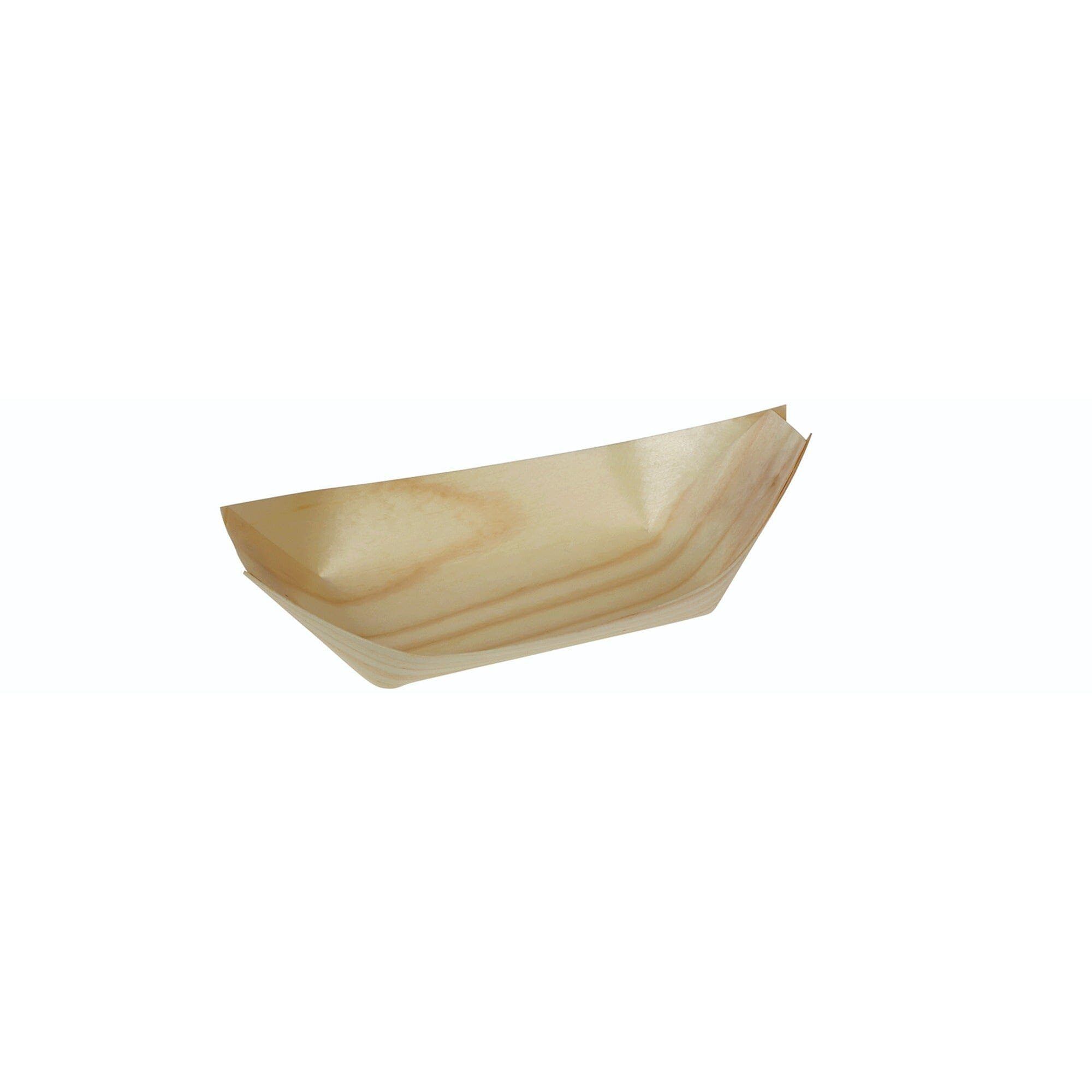 wisefood Einwegschale Boot 245mm Holz - 450ml, Holz, (2000-tlg)