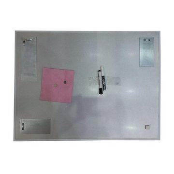 Decorwelt Magnettafel Glas-Magnettafel 50x100 Pinnwand Wand mit Zubehör Whiteboard Küche, Magnetwand, Whiteboard Magnetisch Weiß