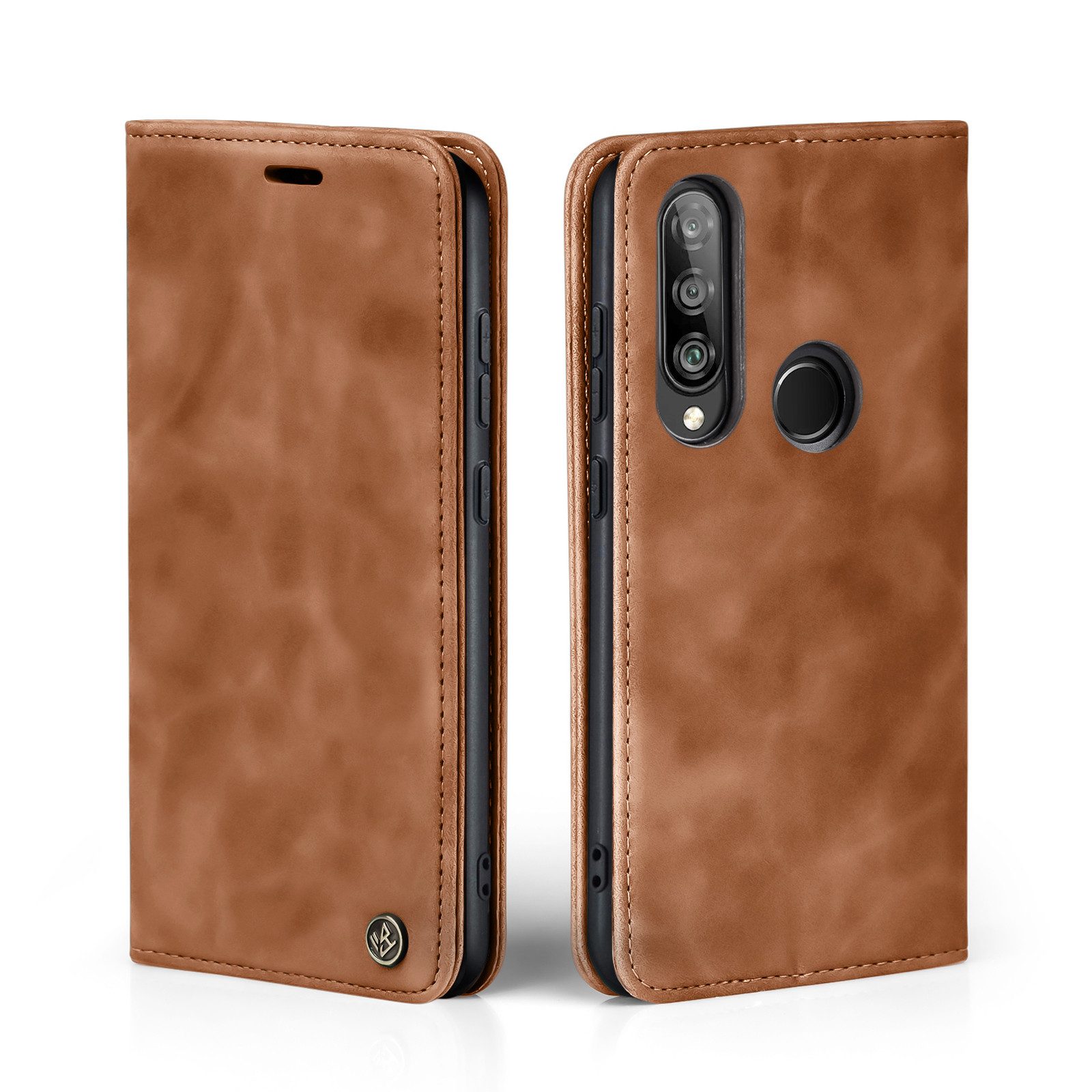 Tec-Expert Handyhülle Tasche Hülle für Huawei P30 Lite 6.15 Zoll, 6.15, Cover Klapphülle Case mit Kartenfach Fliphülle aufstellbar