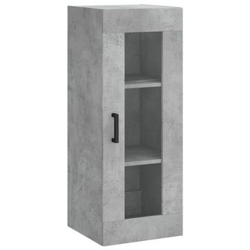 vidaXL Vitrine Highboard Betongrau 34,5x34x180 cm Spanplatte Glas Vitrine