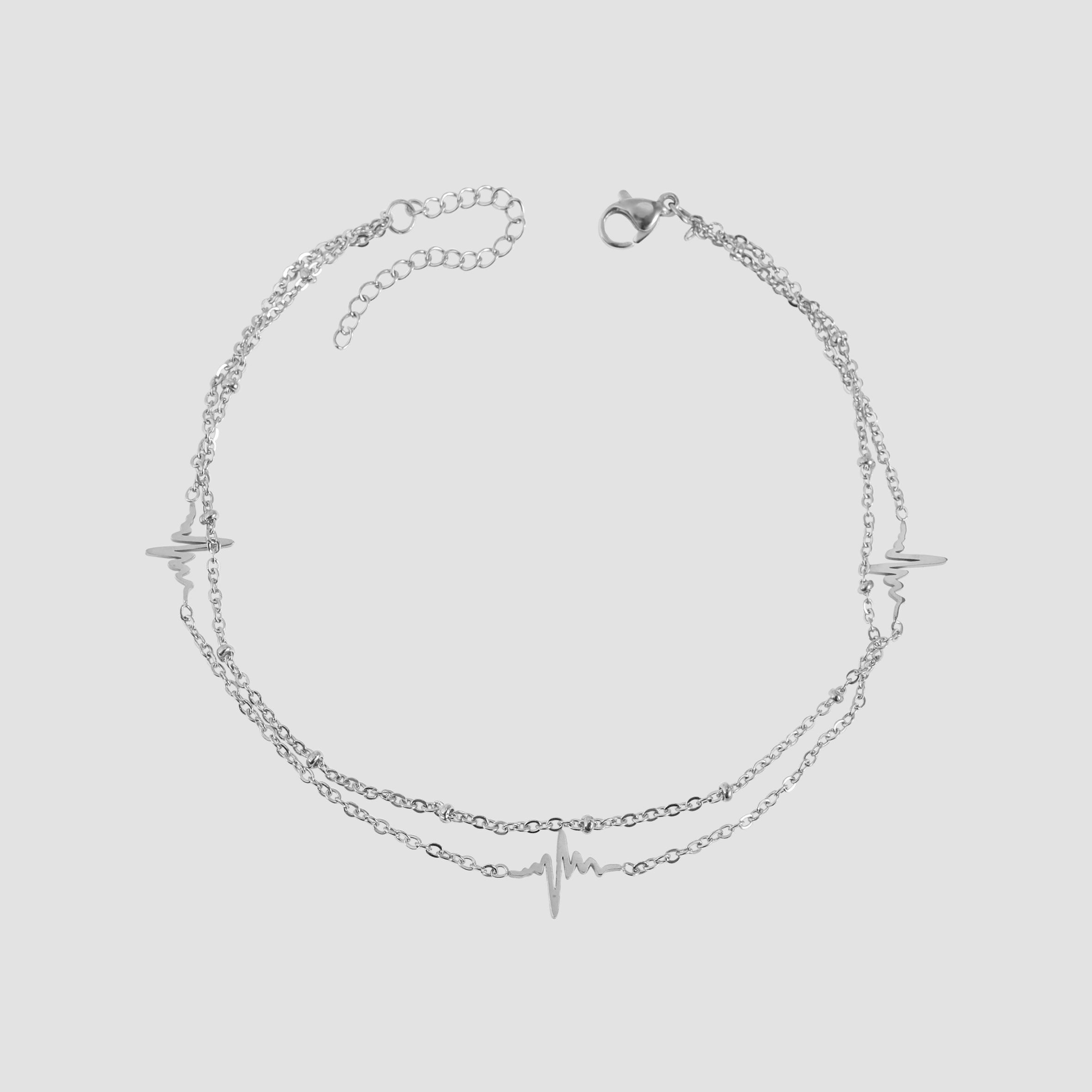 Armband Armband – Herz aus Edelstahl 24 cm