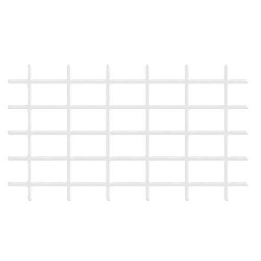 Rankgitter Pflanzstab 145x72,5cm, 4/4,7mm, weiß