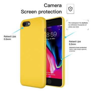 CoolGadget Handyhülle Silikon Colour Series Slim Case für Apple iPhone SE 2. Gen, SE 3. Gen. 4,7 Zoll, Hülle weich Handy Cover für iPhone 7 / 8 / SE 2020 / 2022 Schutzhülle