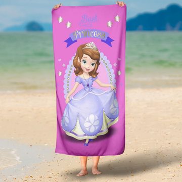 BERONAGE Strandtücher Disney Princess Badetuch Sofia the First 70x120, 100% Baumwolle (1-St), Frottee in Velours-Qualität