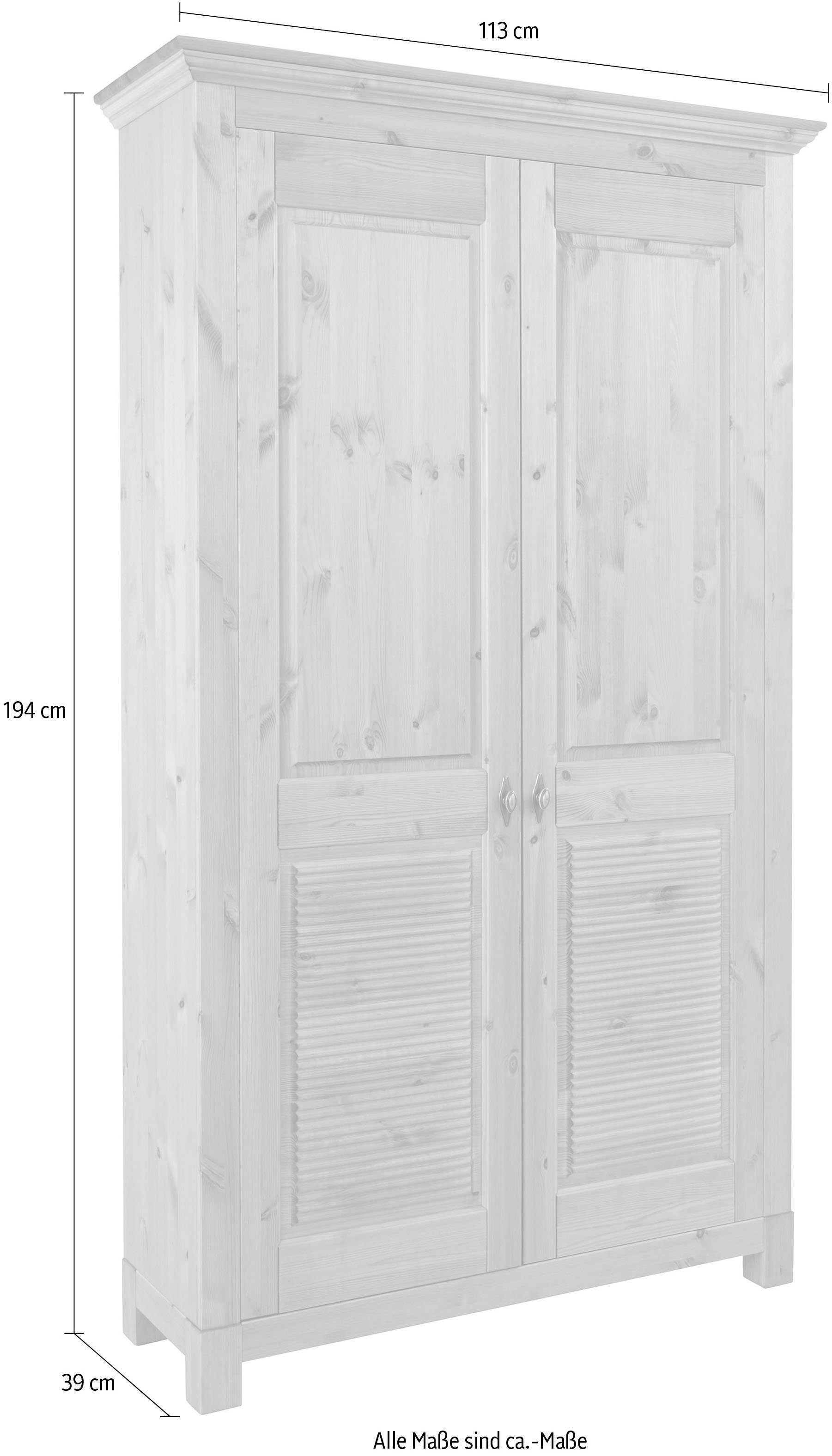 viel Home Stauraum weiss Kiefer, affaire aus Schuhschrank Rauna massiver