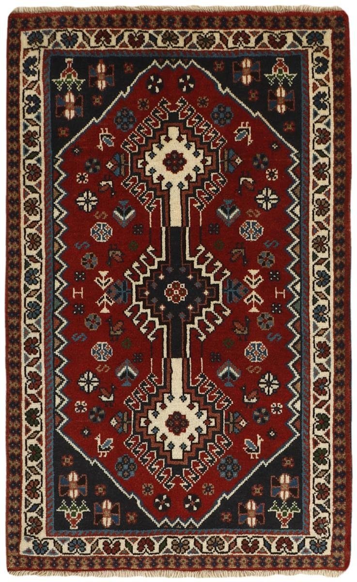 Orientteppich Yalameh 63x99 Handgeknüpfter Orientteppich / Perserteppich, Nain Trading, rechteckig, Höhe: 12 mm