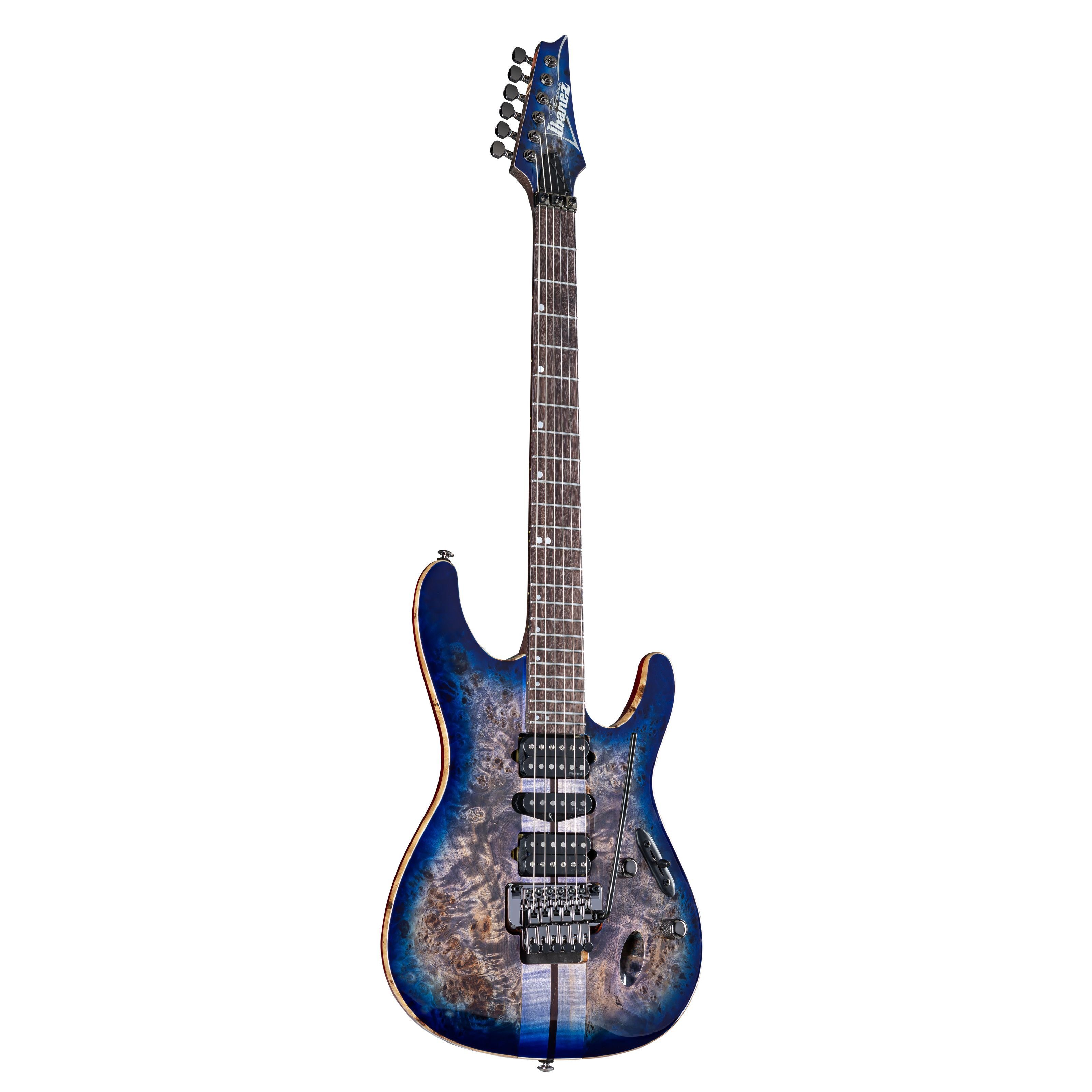 Ibanez E-Gitarre, E-Gitarren, Ibanez Modelle, Premium S1070PBZ-CLB Cerulean Blue Burst - E-Gitarre
