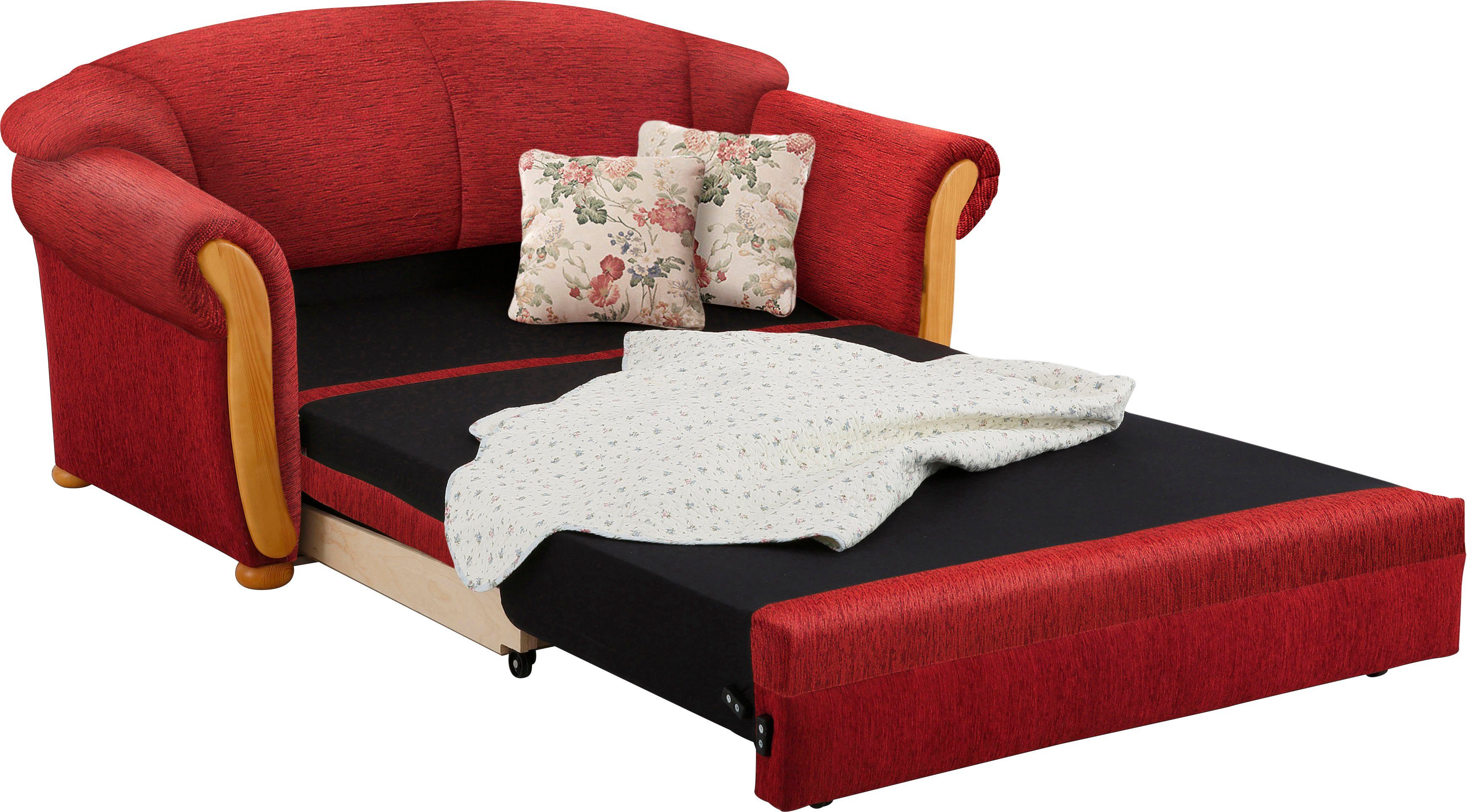 Home affaire 2-Sitzer Milano, Schlafsofa im Landhaus-Stil, bequem, Liegeflä günstig online kaufen