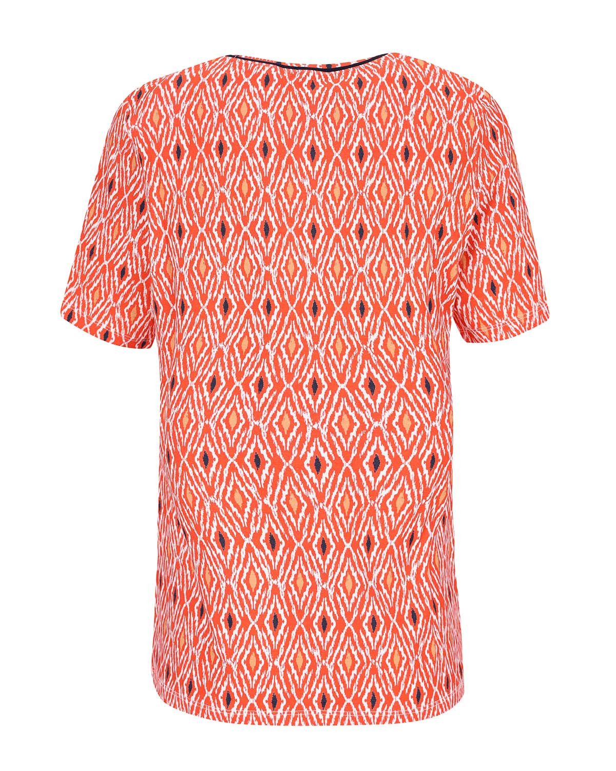Hajo Blusenshirt Shirt 1/2 Arm Ikat-Print günstig online kaufen