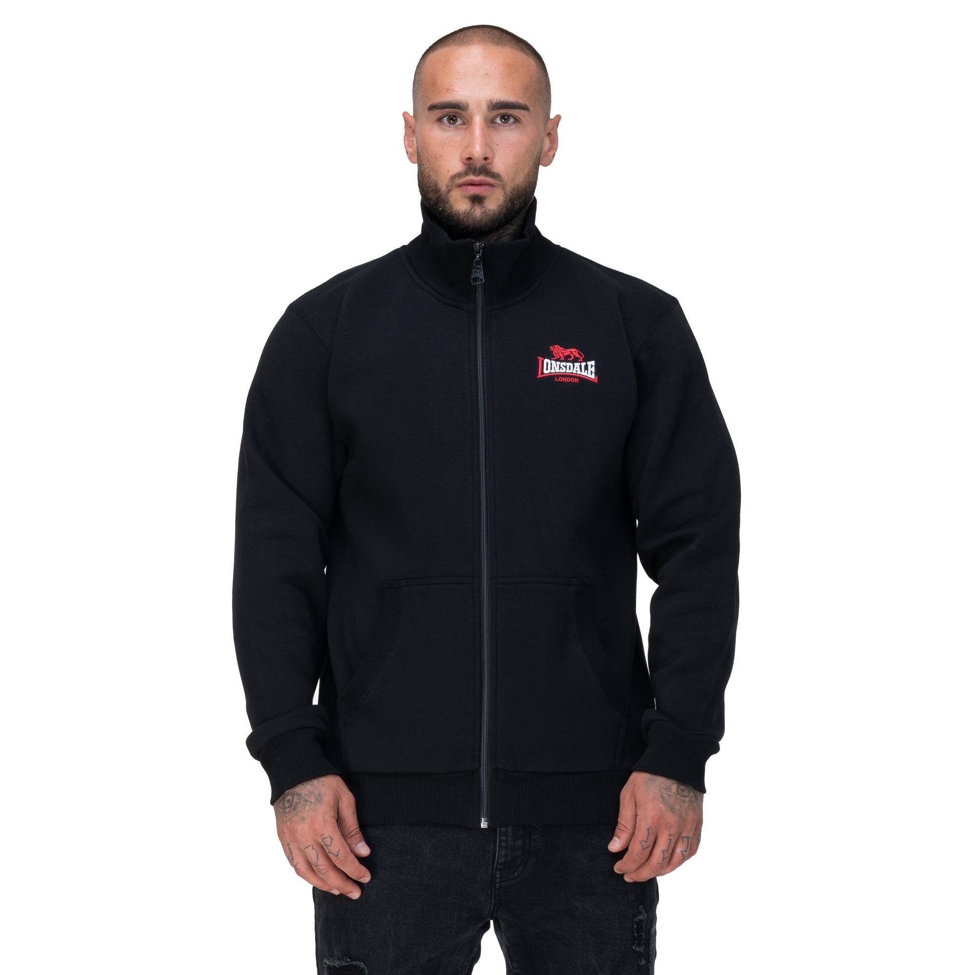 Lonsdale Sweatjacke Sweatjacke Lonsdale Cropston Elastischer Bund an den Ärmeln und am Hüftabschluss