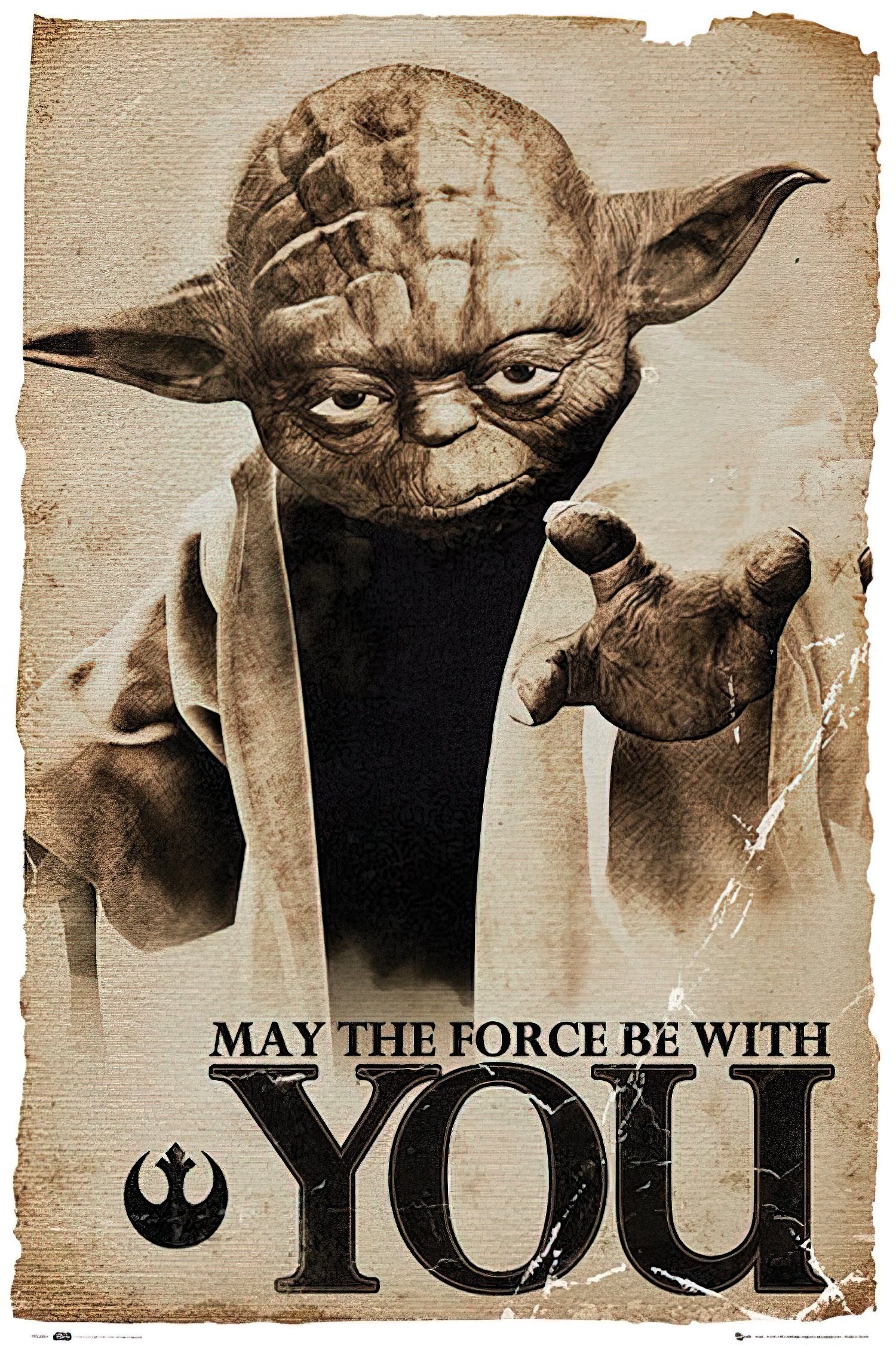 Star Wars Poster Star Wars Poster Yoda May the Force be with You 61 x 91,5 cm