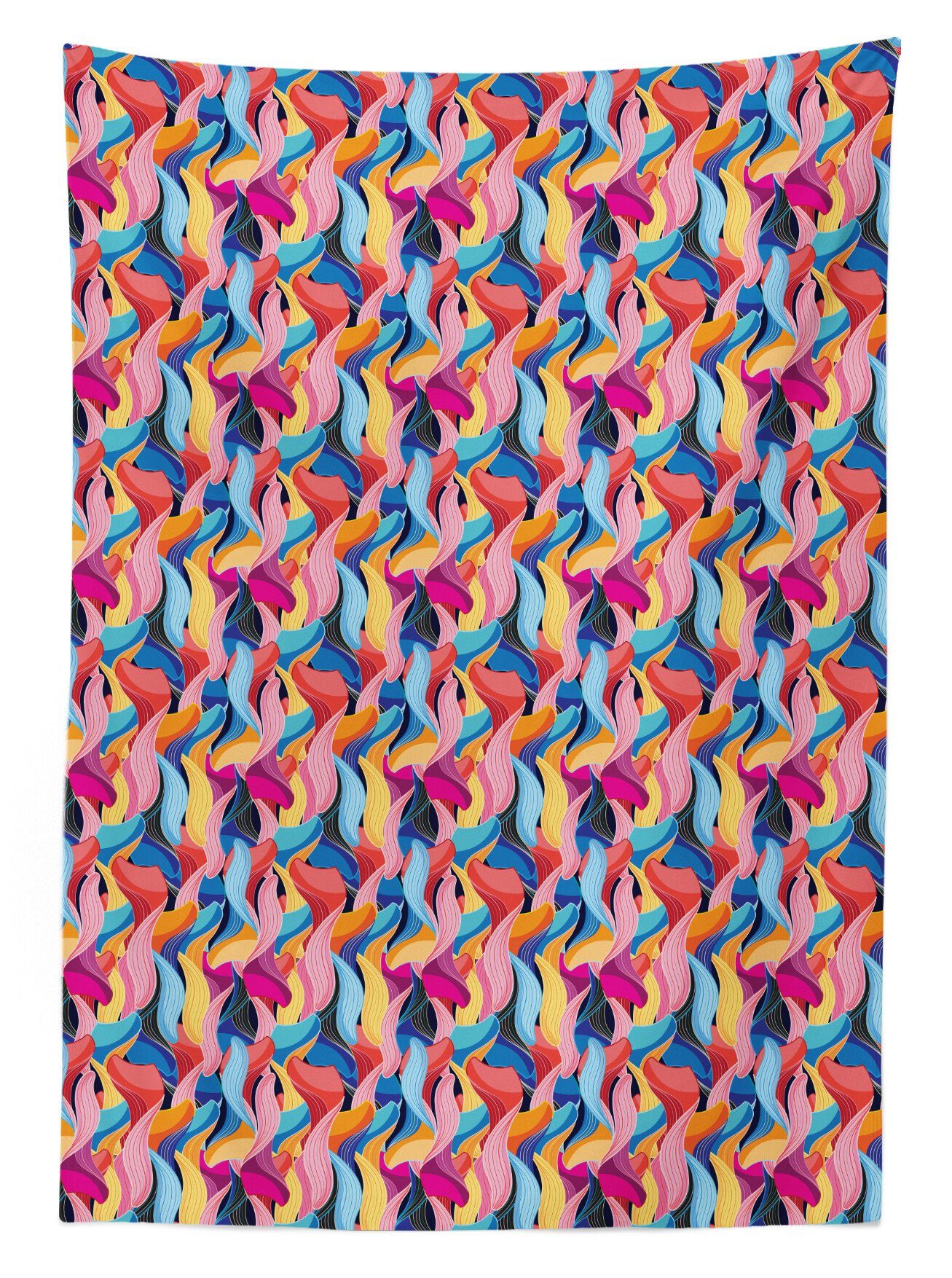 Abakuhaus Tischdecke Farbfest Waschbar Für Farben, geeignet Ungewöhnliche Klare Waves Bereich den Bunt Außen Abstrakt