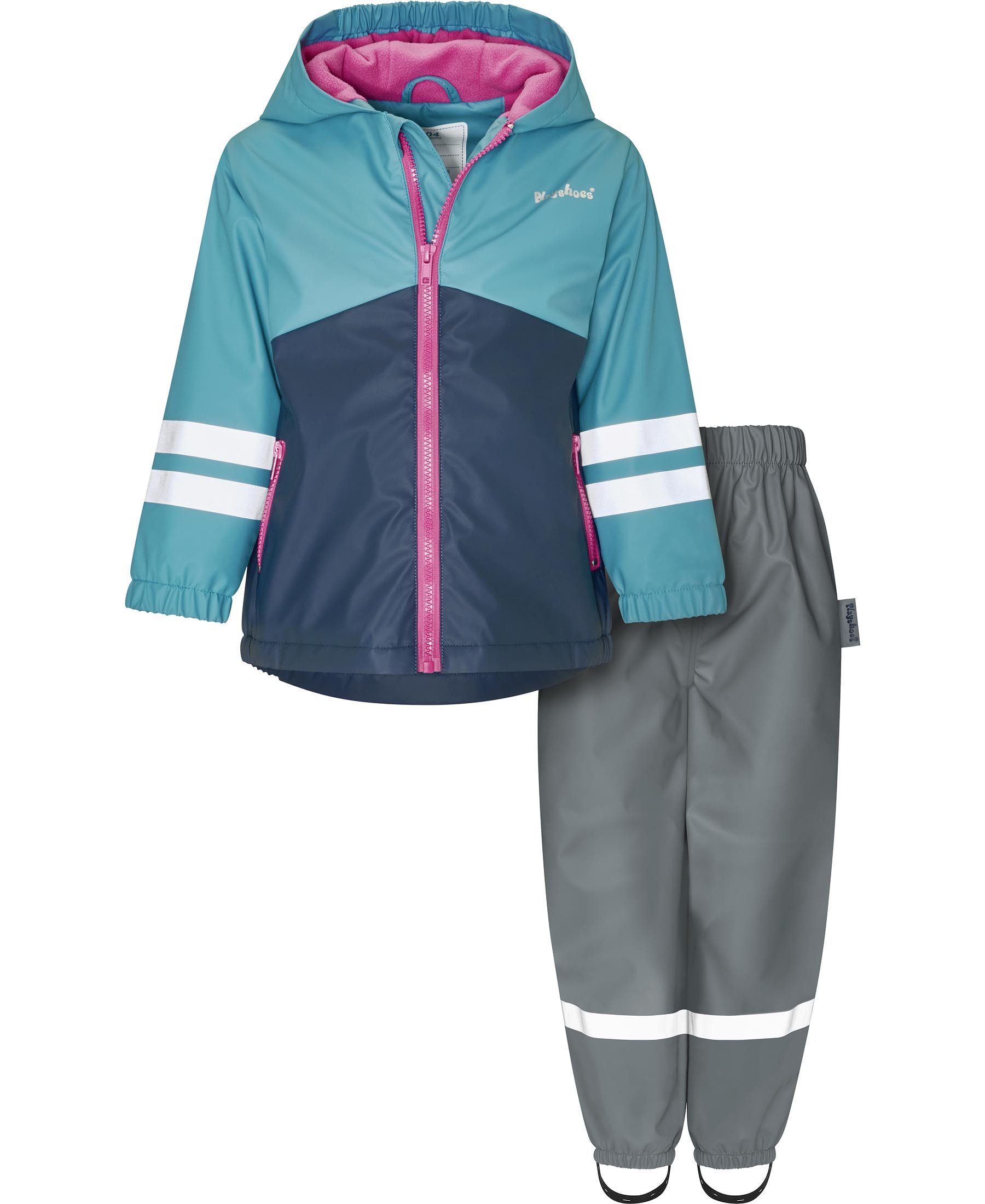 Playshoes Regenoverall Regen-Anzug mit Fleece-Futter/Halbhose