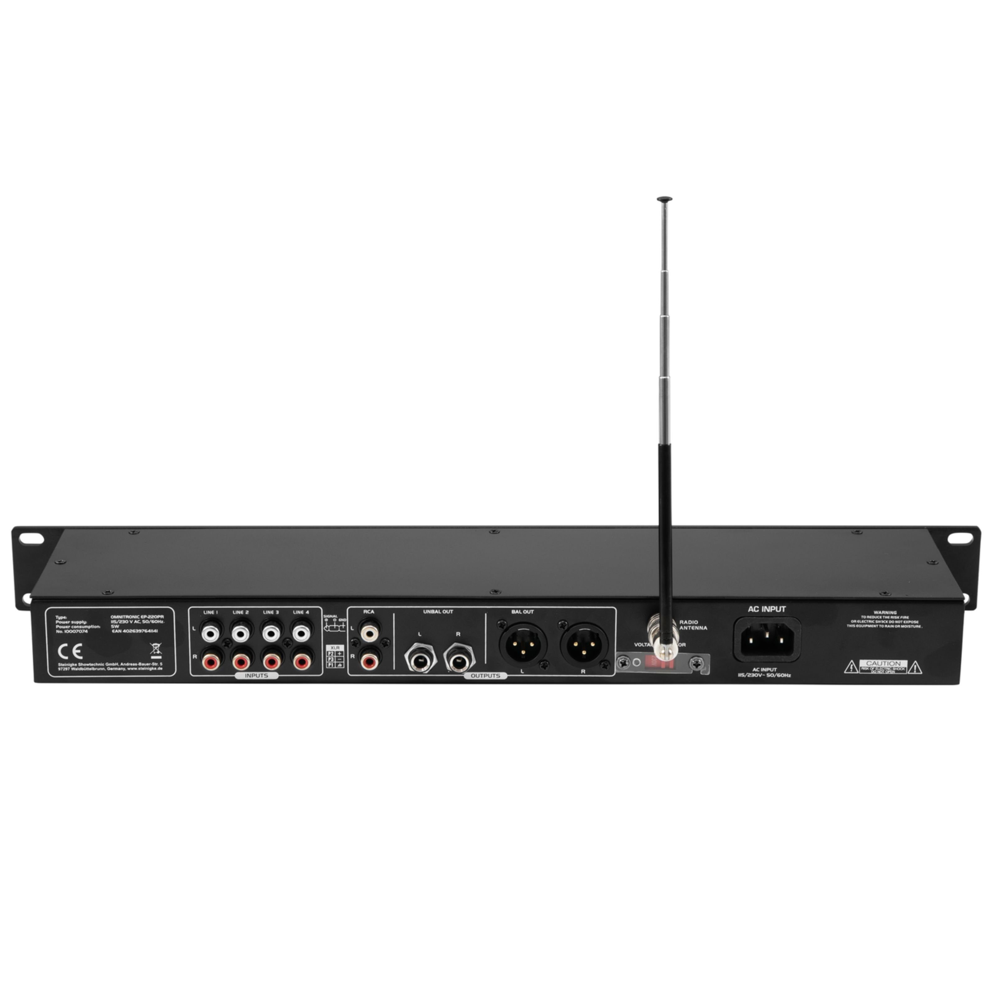 Omnitronic CD-Player (EP-220PR MP3-Player & FM-Radio - Zuspielgerät)