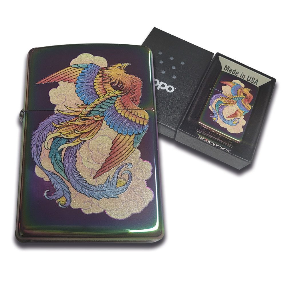 Zippo Feuerzeug Zippo Phoenix Design Benzinfeuerzeug Geschenk Box