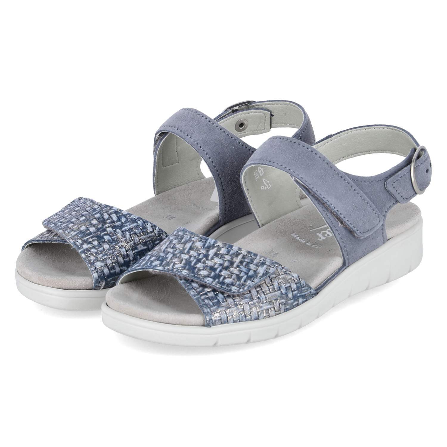 Semler Semler D4145725/076 SP Damen Rauleder blue Sandalette