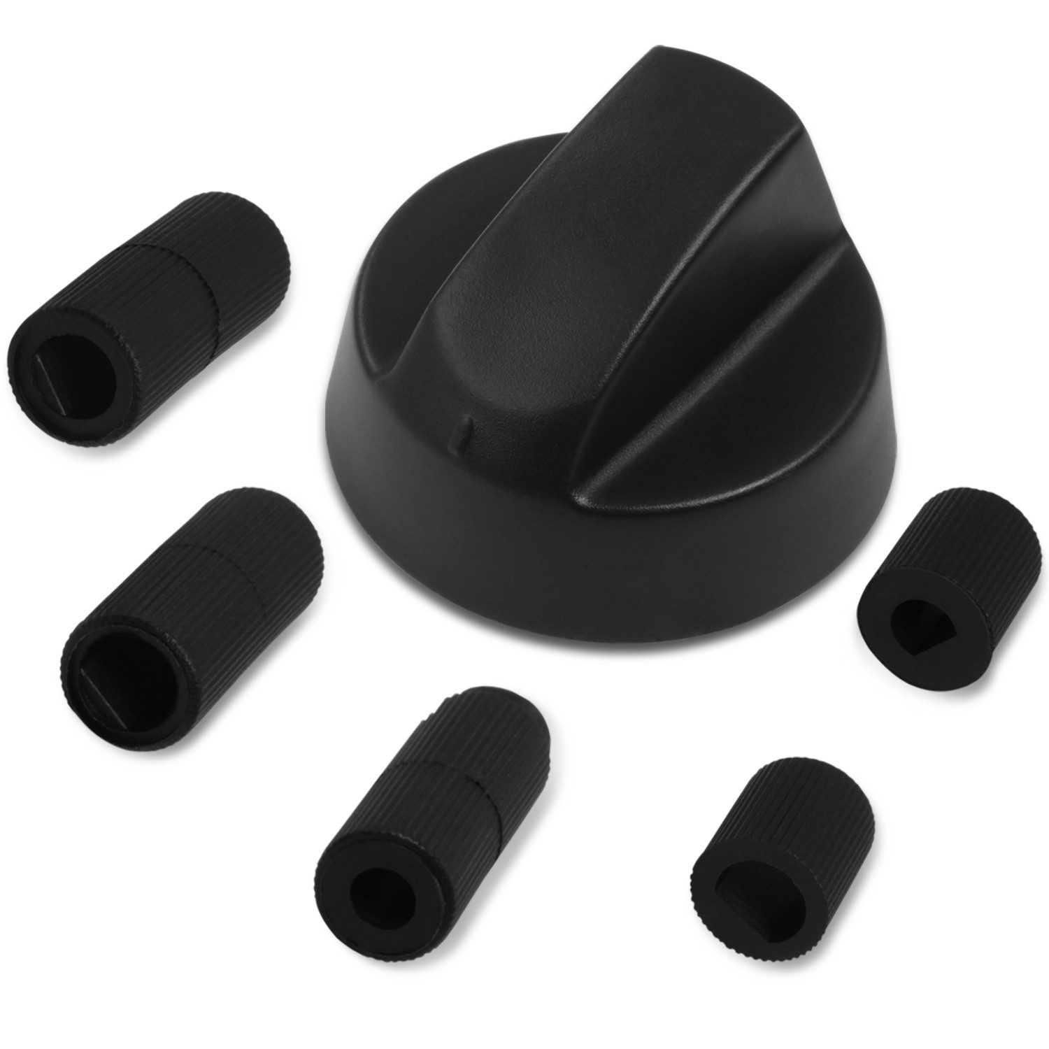 VIOKS Schalter Drehknopf universal, 43 mmØ mit Adaptern für Backofen Herd