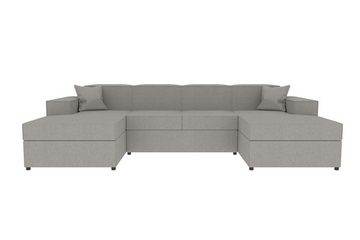 Stylefy Wohnlandschaft Sergio, U-Form, Couch, mit Bettfunktion und 2xBettkasten, Sitzkomfort, Modern Design