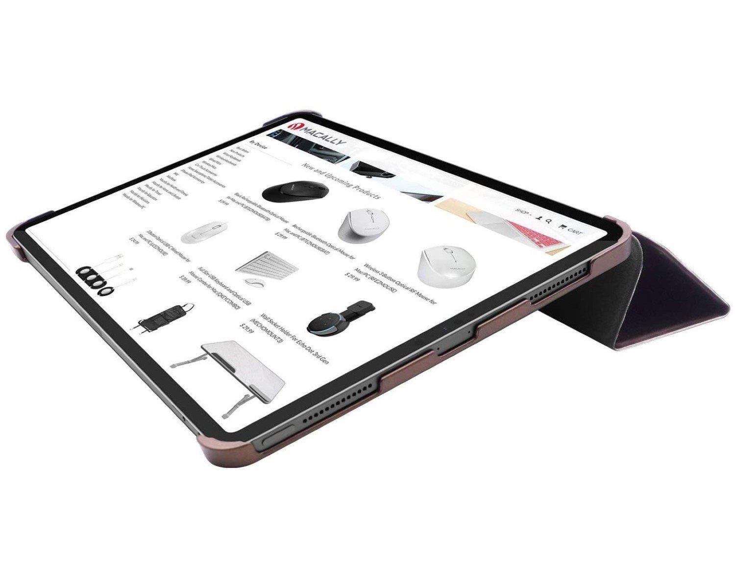 Macally Tablet-Hülle Schutz-Hülle Ständer Smart Tasche Cover Etui, für Apple iPad Pro 11" 2020 und 2021, Befestigung für Apple Pencil – Bild 4 von 5