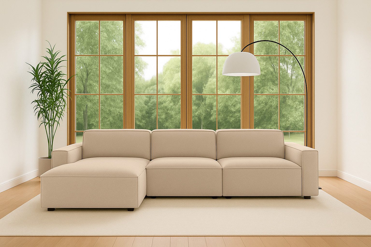 Kaiser Möbel Ecksofa Ecksofa Cursal L-Form – modular, modern, unvergleichlich bequem, Einzelsofa