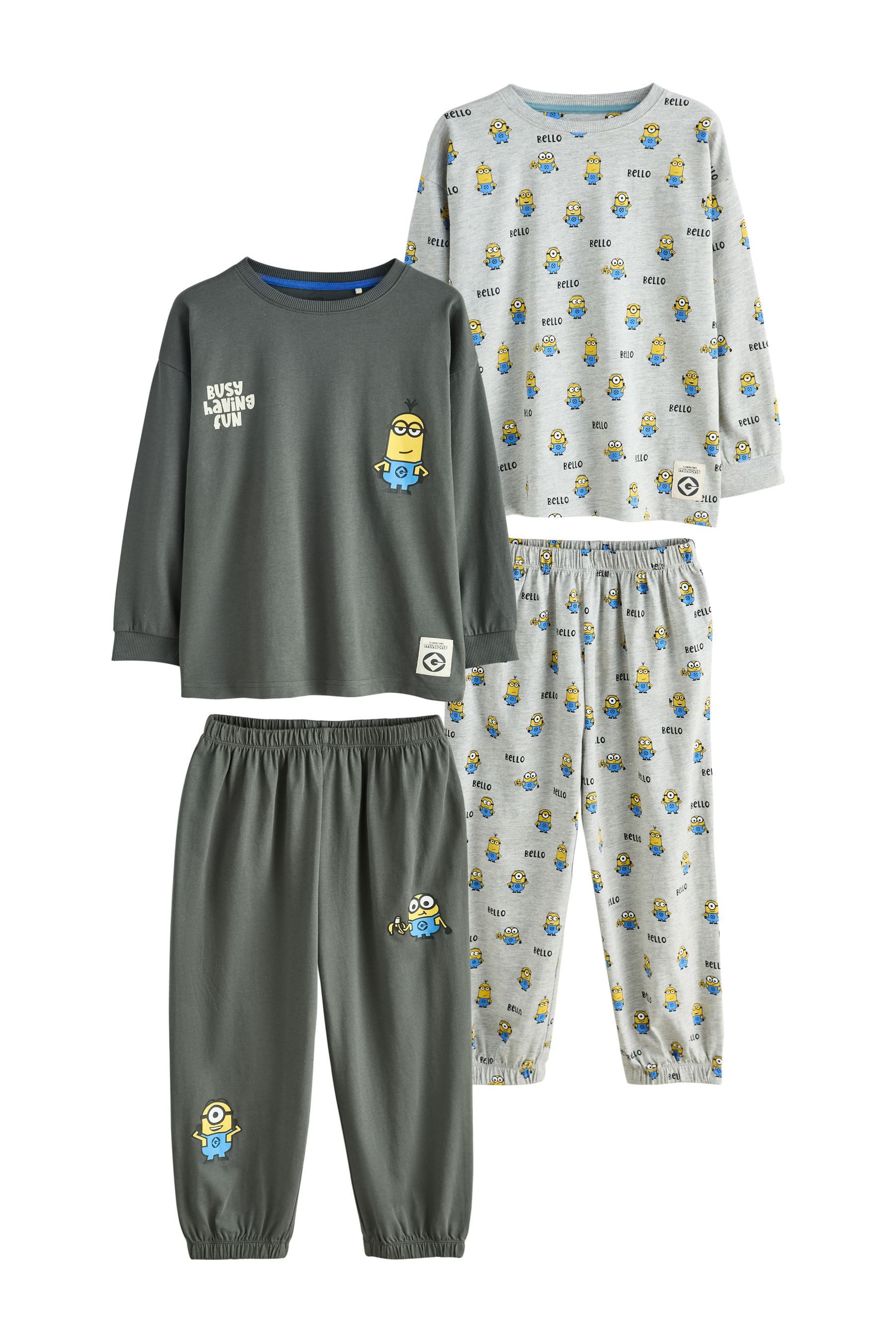 Next Pyjama Schlafanzüge mit langen Ärmeln, 2er-Pack (4 tlg)