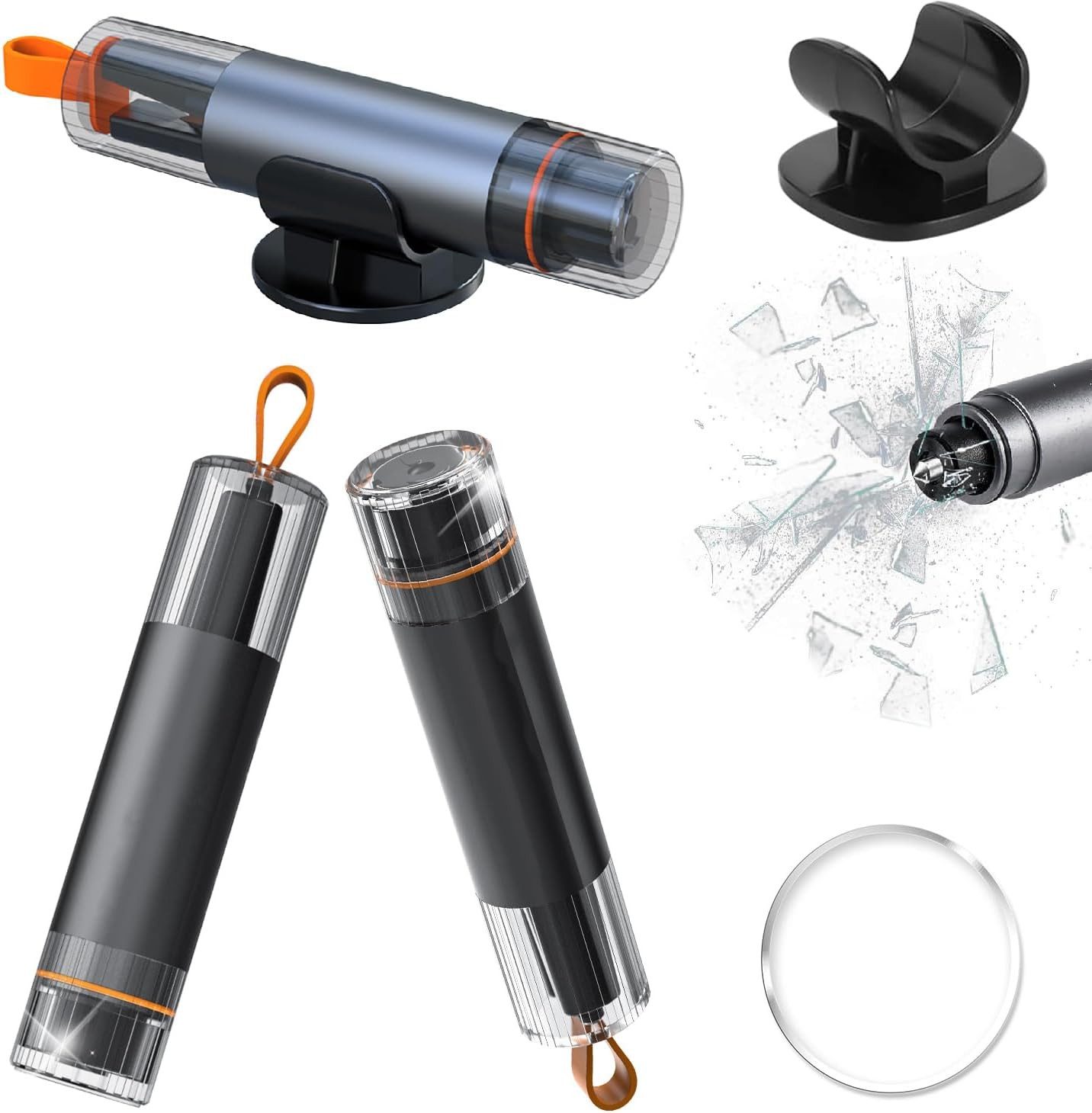 Hammer 2Pack Notfall- und Sicherheitswerkzeug Nothammer Auto Glasbrecher