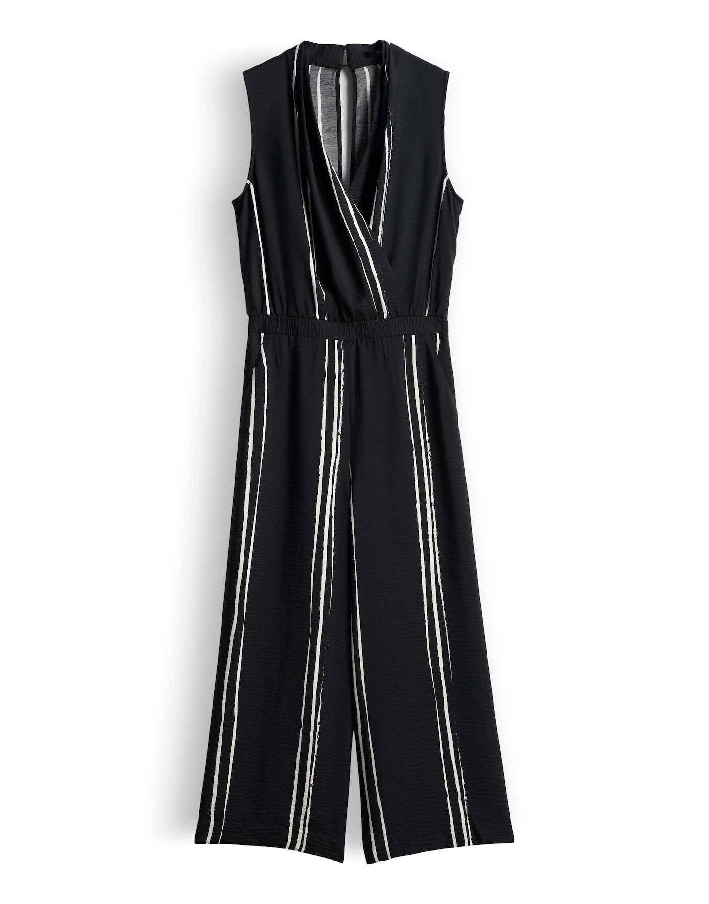 someday Jumpsuit CAFALLI aus ECOVERO™ Viskose Mix Ärmelloser V-Ausschnitt mit elastischer Taille
