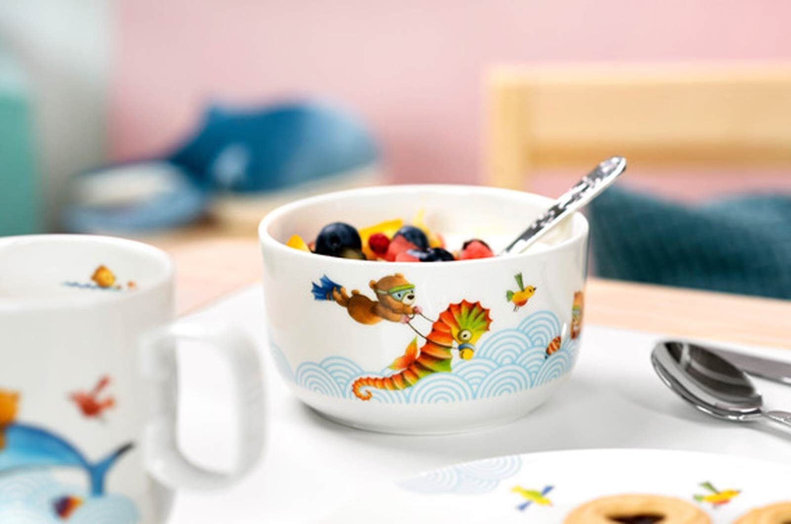 Villeroy & Boch Schale Happy as a Bear Müslischale ø 12.0 cm, Porzellan, (1x Müslischale, 1-tlg)
