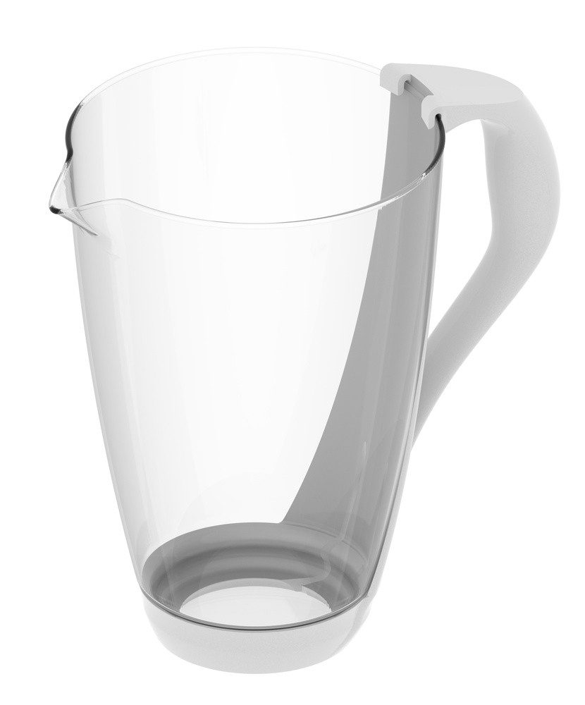 perlopur Wasserkanne Glas Ersatzkanne für pearlco/perlopur Wasserfilter, Original Ersatz-Glaskanne für perlopur + pearlco Glas-Wasserfilter