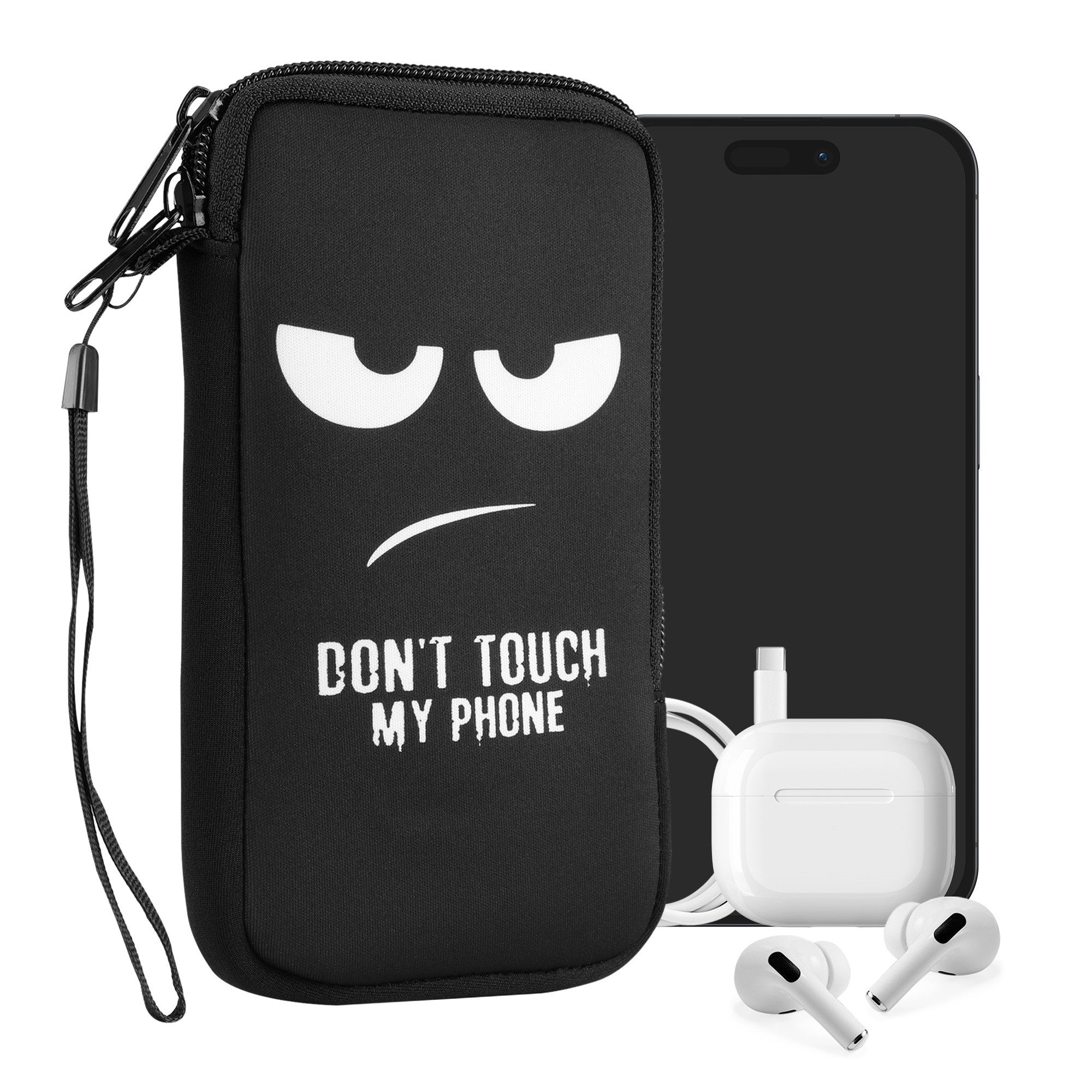 kwmobile Handytasche Handytasche für Smartphones XXL - 7" (1-tlg), Neopren Handy Tasche Hülle Cover Case Schutzhülle