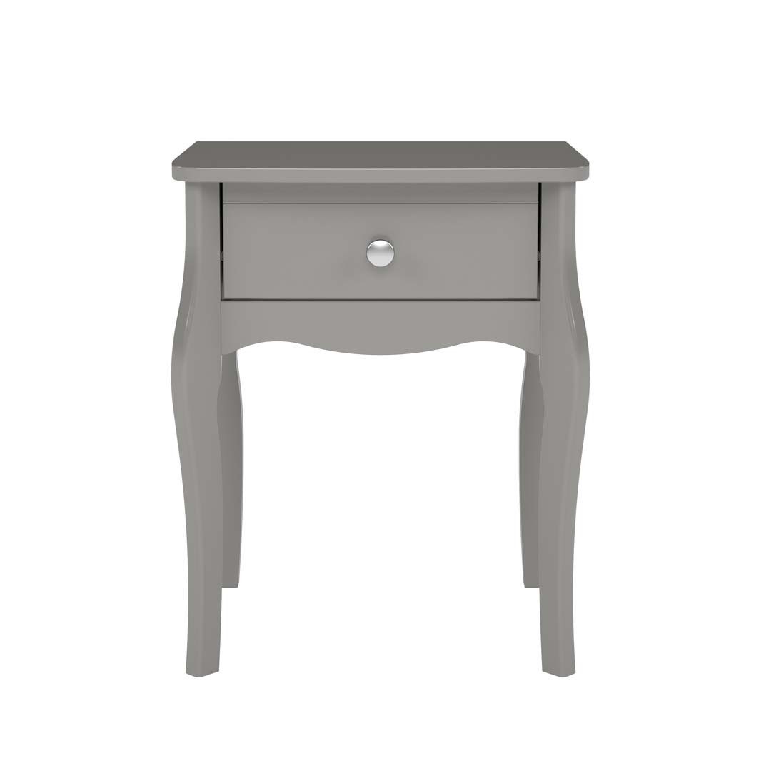 ebuy24 Nachttisch Baroque Nachttisch 2 Stk. mit 1 Schublade grau.