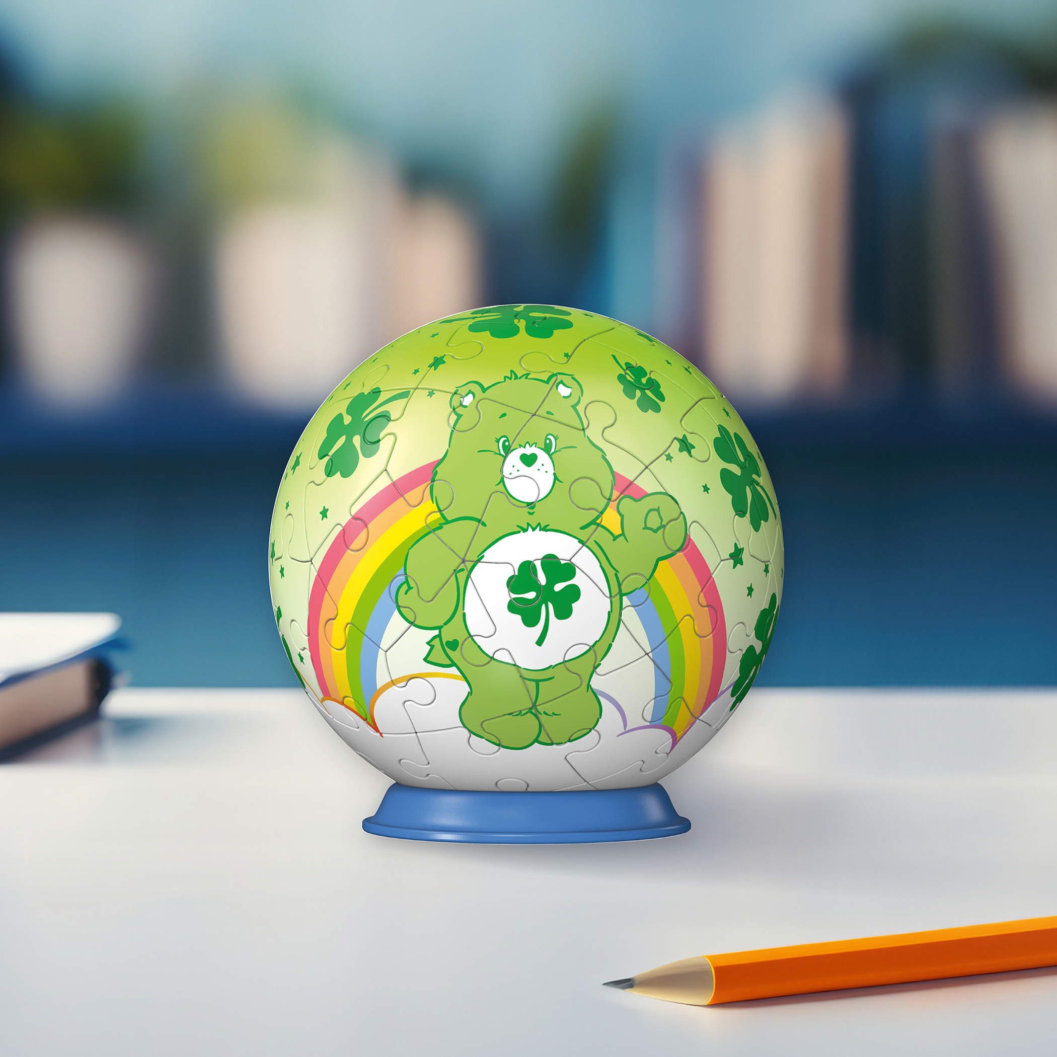 Ravensburger Puzzle 54 Teile 3D Puzzle-Ball Care Bears Good Luck Bear 12008073, Puzzleteile