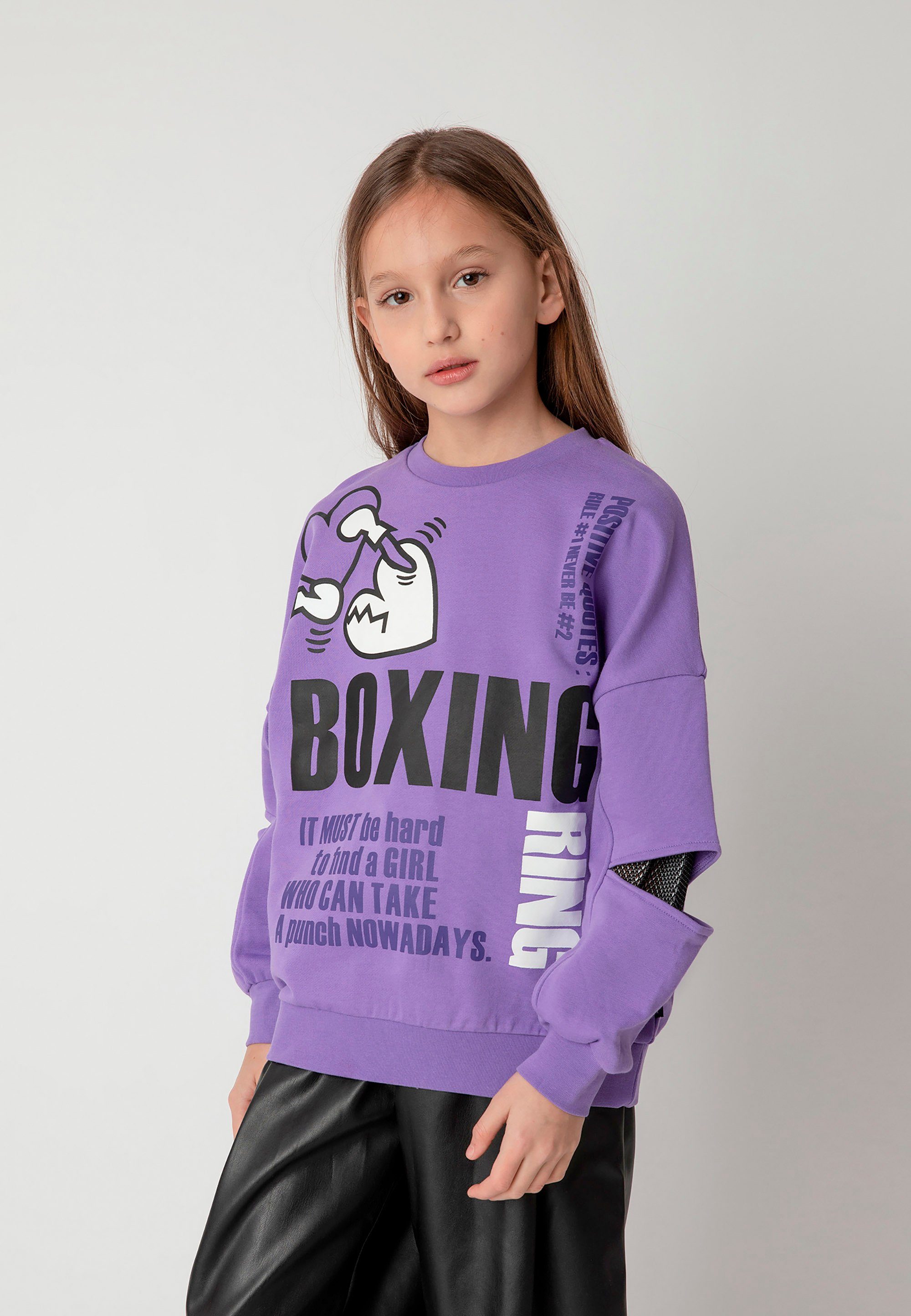 Gulliver Sweatshirt mit Ellbogen Schlitz am