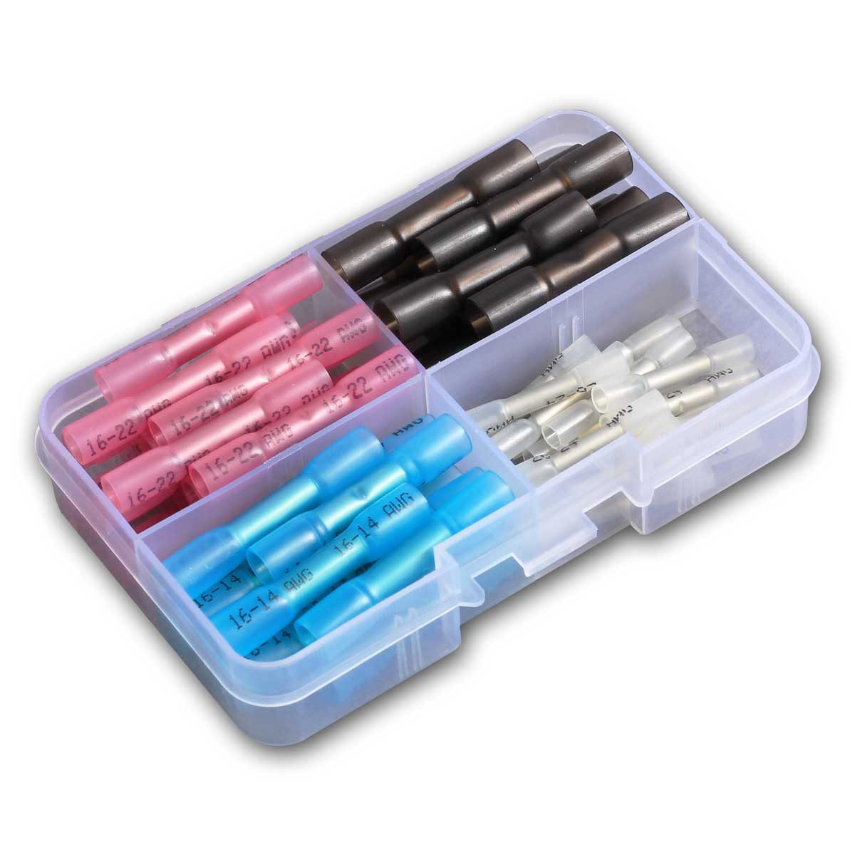 world-trading-net Kabelverbinder-Sortiment Quetschverbinder-Sortiment schrumpfbar, 50-teilig