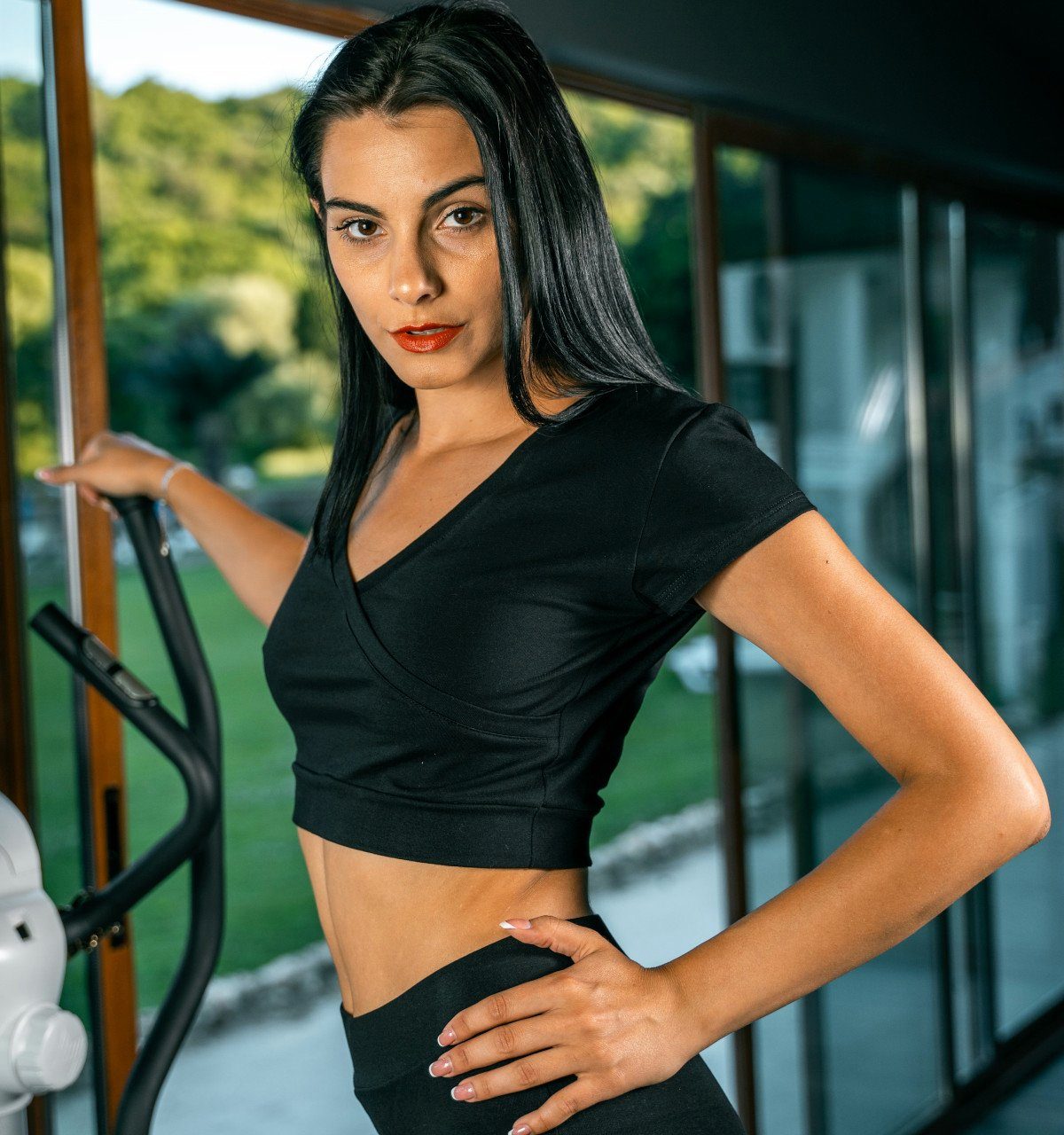 Evoni Crop-Top Damen Crop Top Kurzarmshirt günstig online kaufen