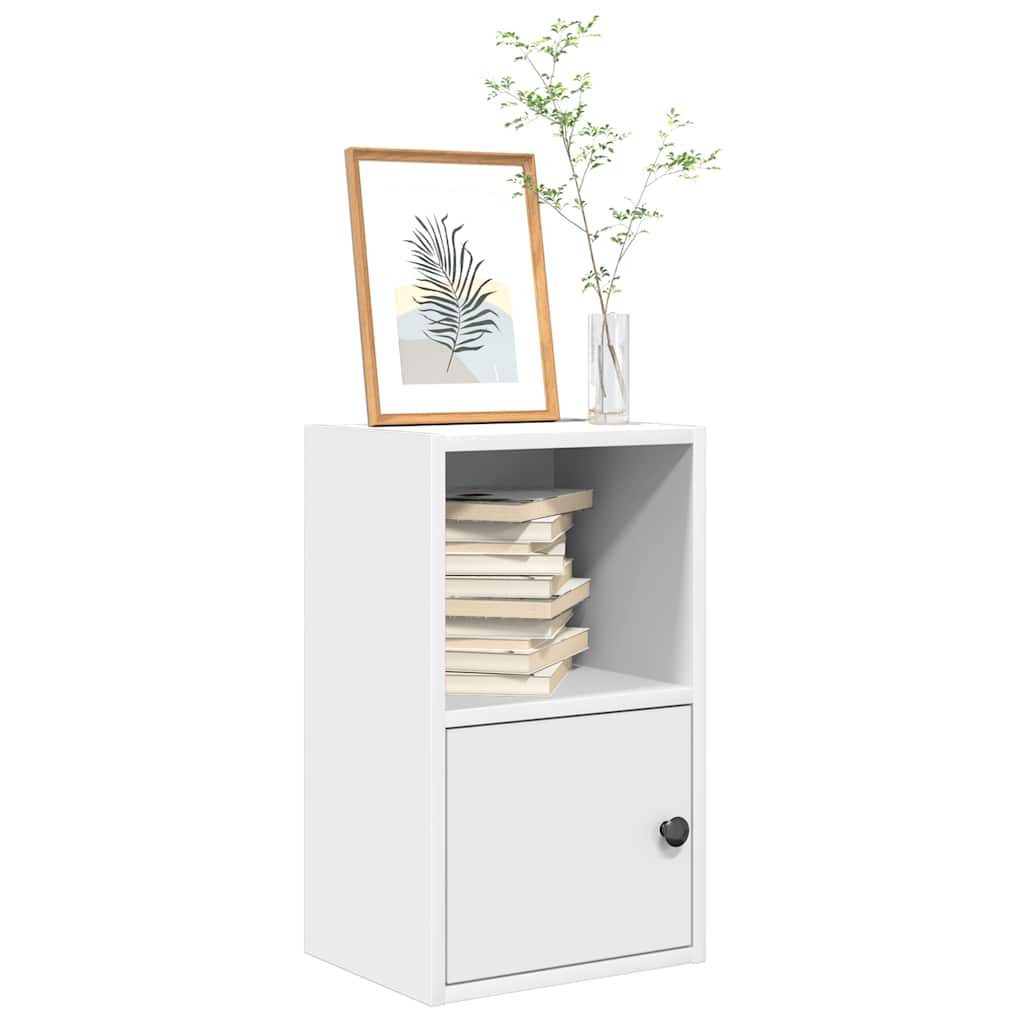 vidaXL Bücherregal Bücherregal Weiß 31x24x52 cm Holzwerkstoff, 1-tlg.