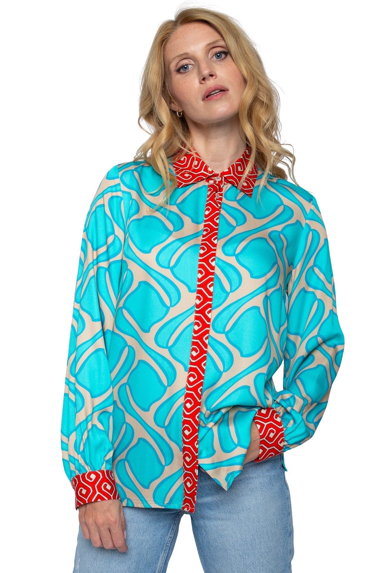 Emily Van Den Bergh Schlupfbluse Damenbluse 8484-410