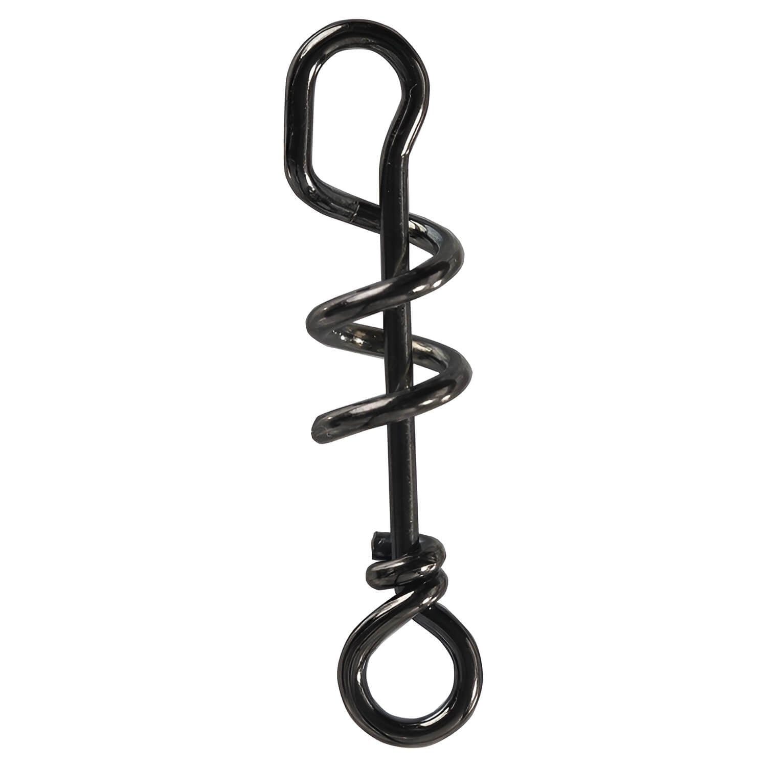 BKK Snagless Snap BKK Corkscrew Snap 42 No Knot Karabiner Schwarz, (5 St)