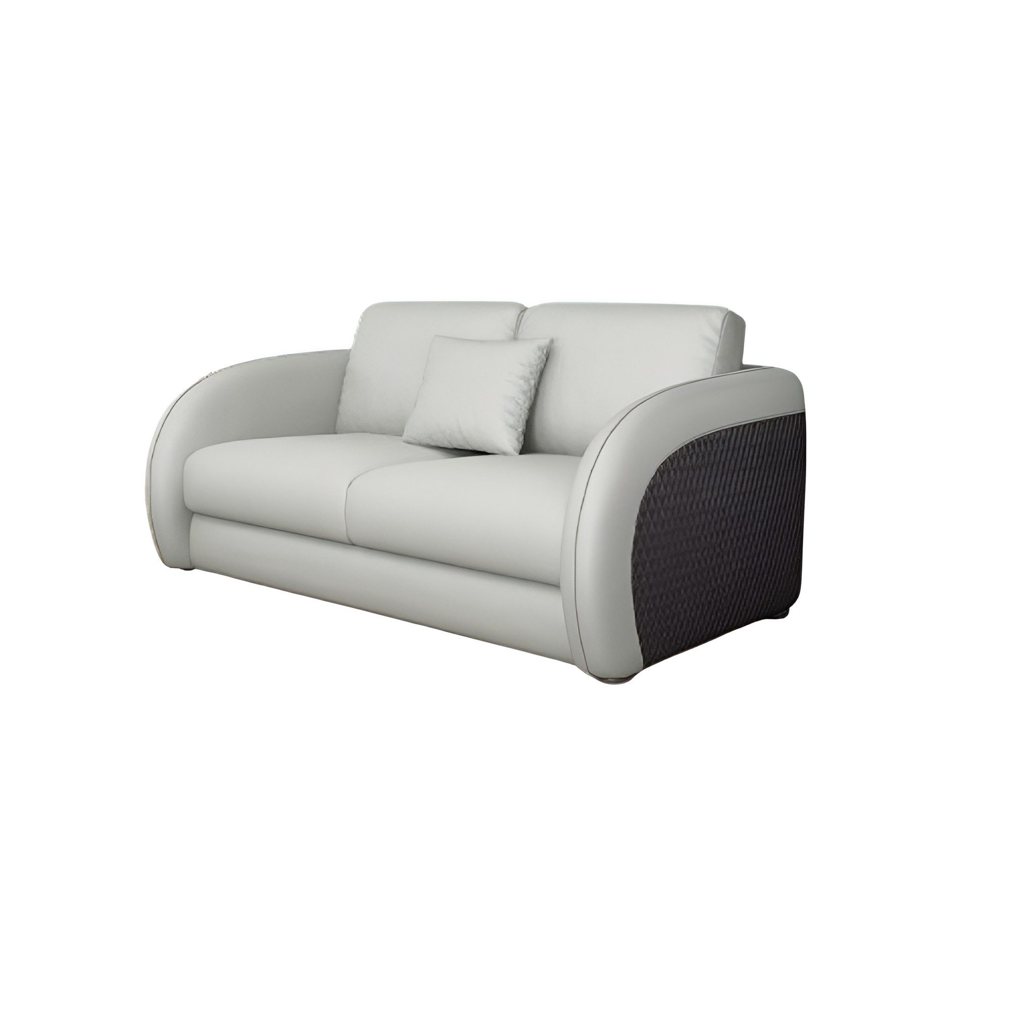 Sofa Zweiersitziges Echtleder-Sofa in modernem Design für das Wohnzimmer